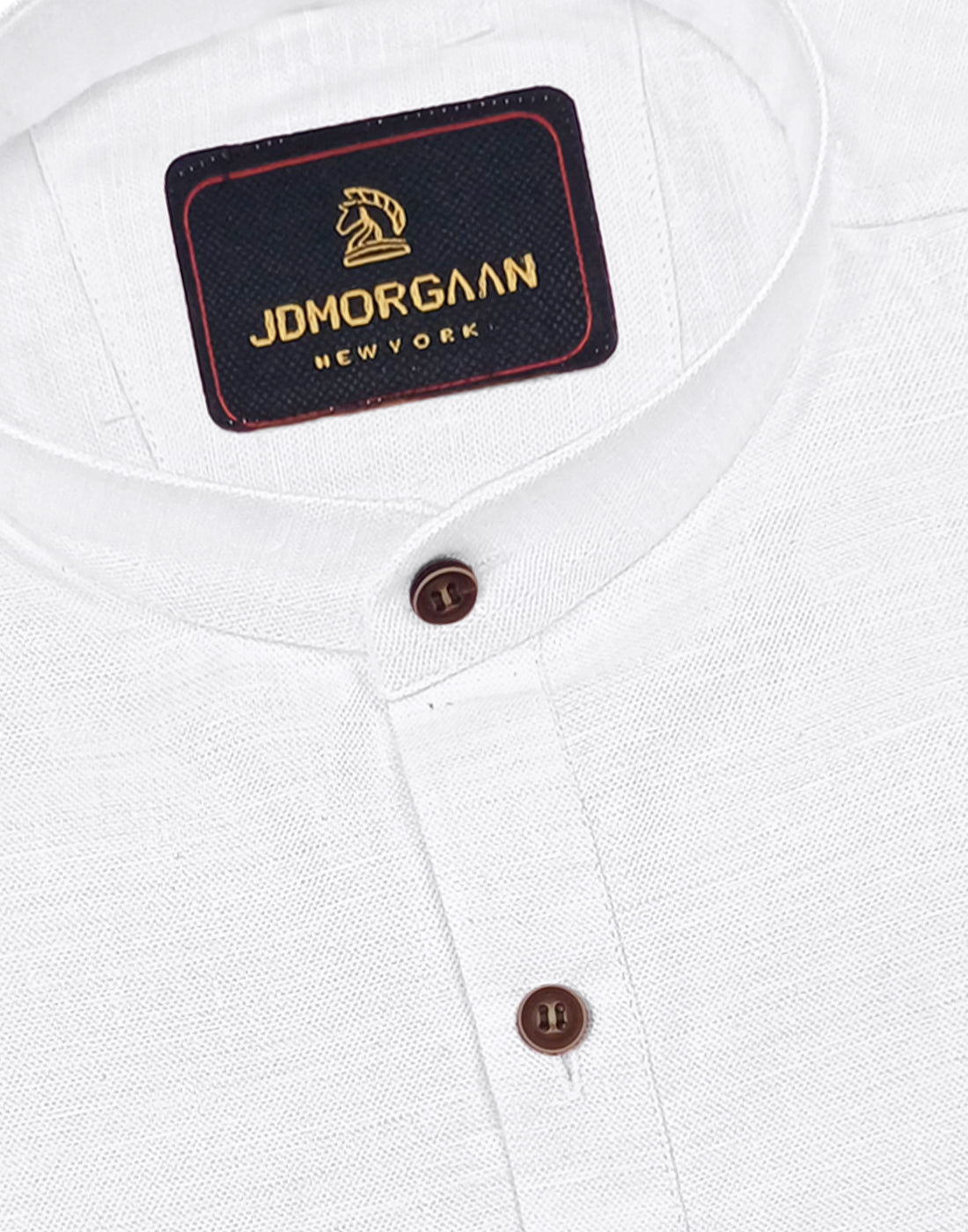Solid white Colour short Kurta