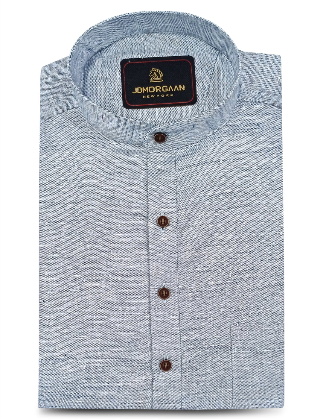 Solid Silver Grey Colour short Kurta