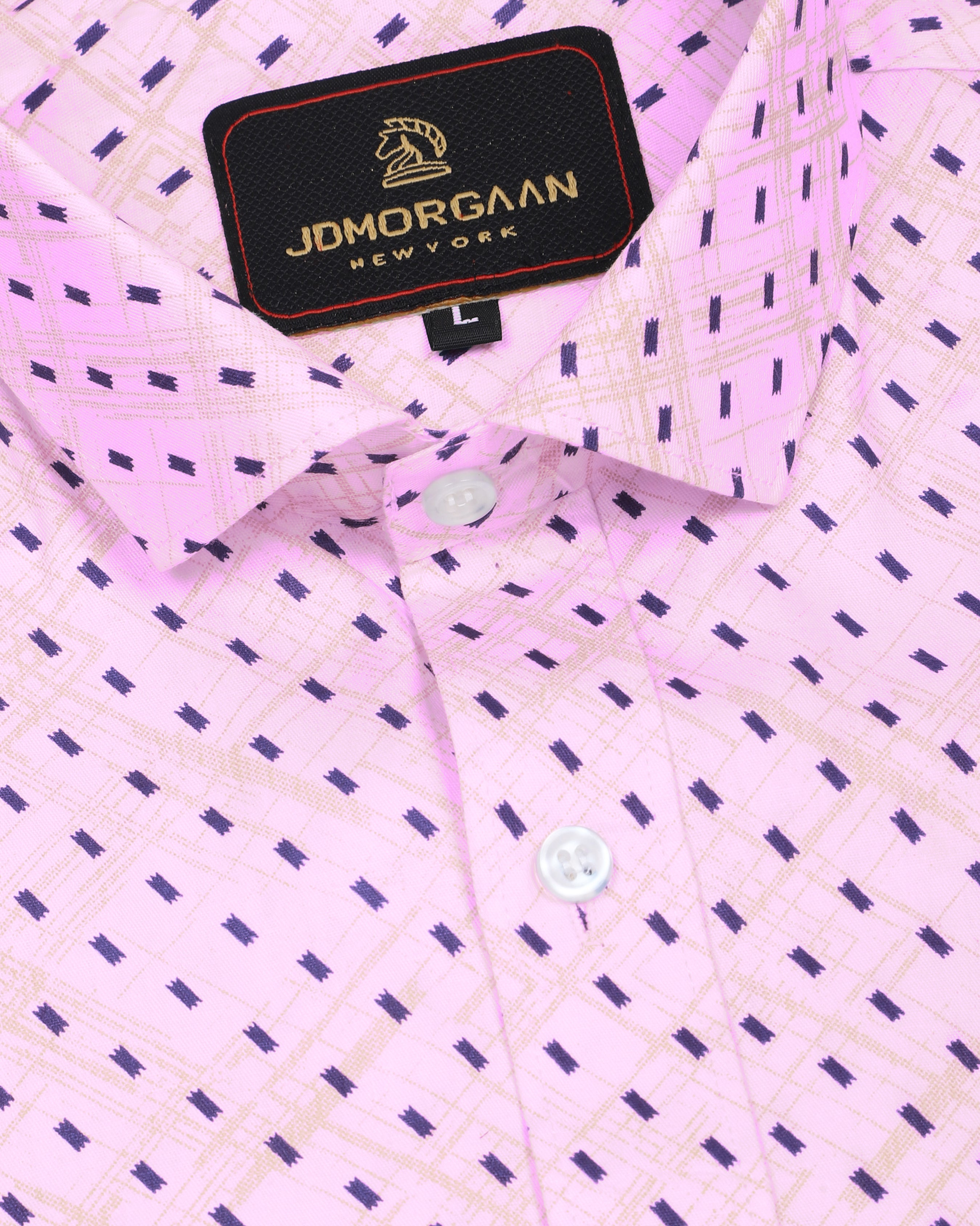 Pink Print Premium Cotton Shirt