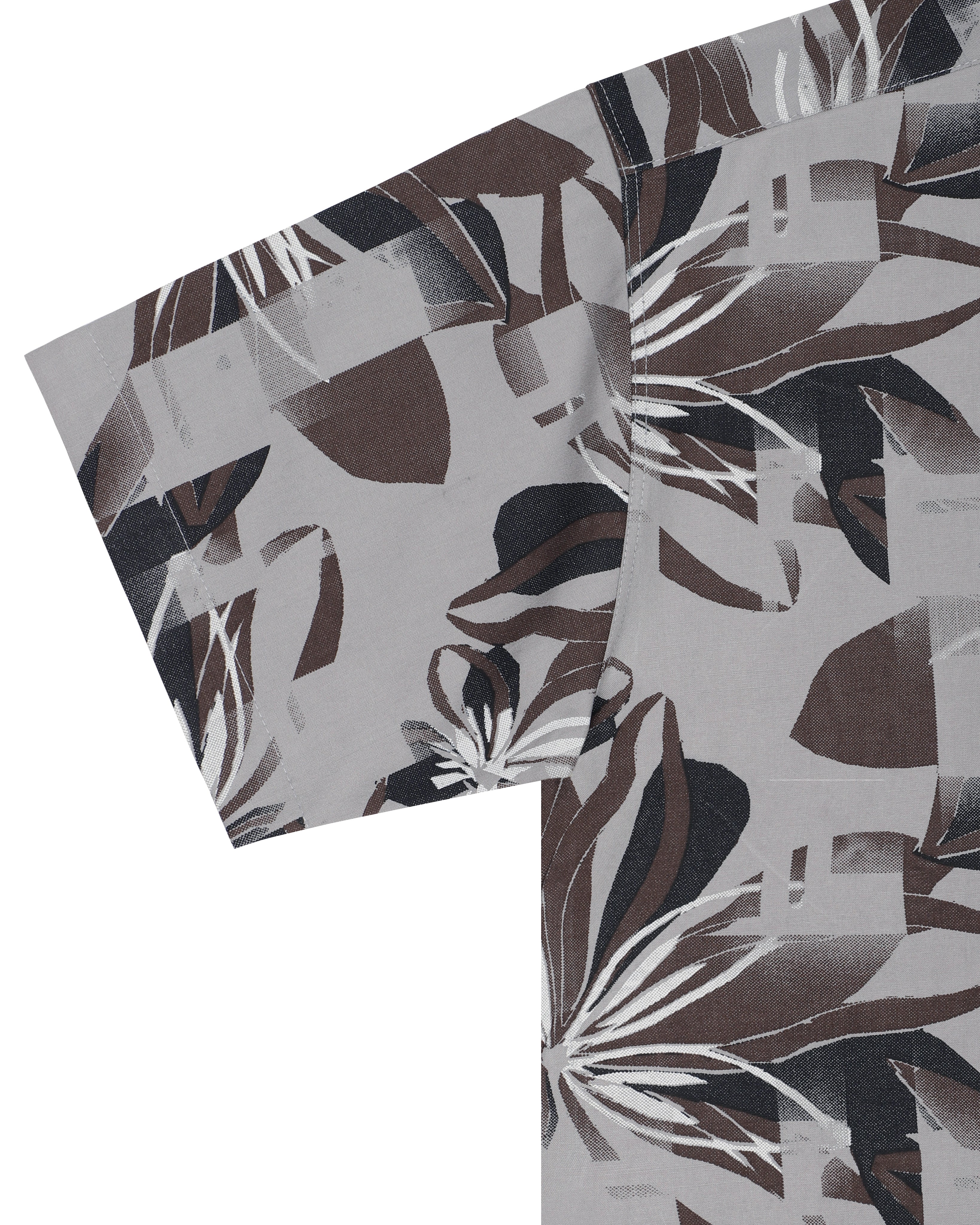 Half Sleeve's Rayon Greyish Multicolor Floral print