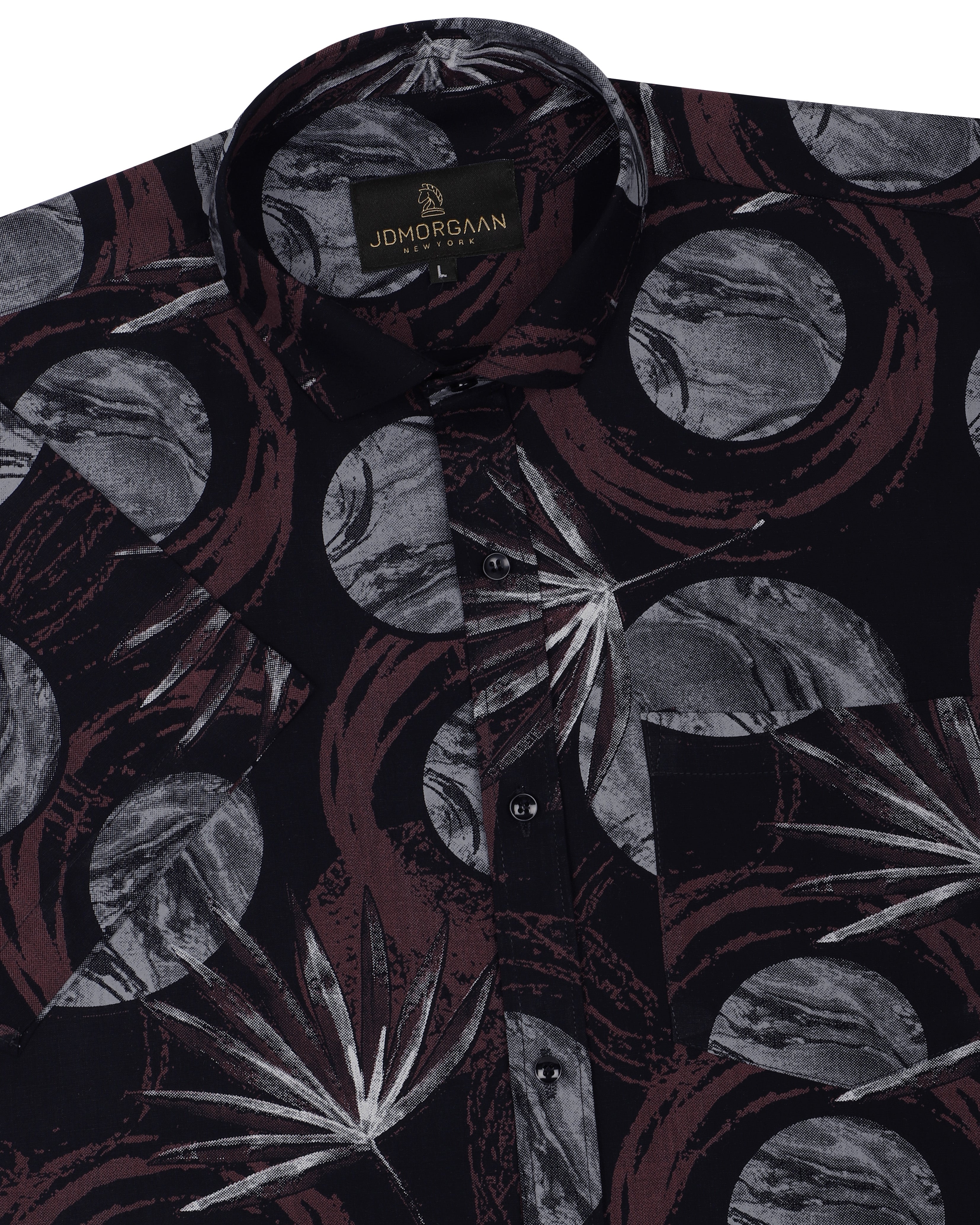 Half Sleeve's Black Floral print