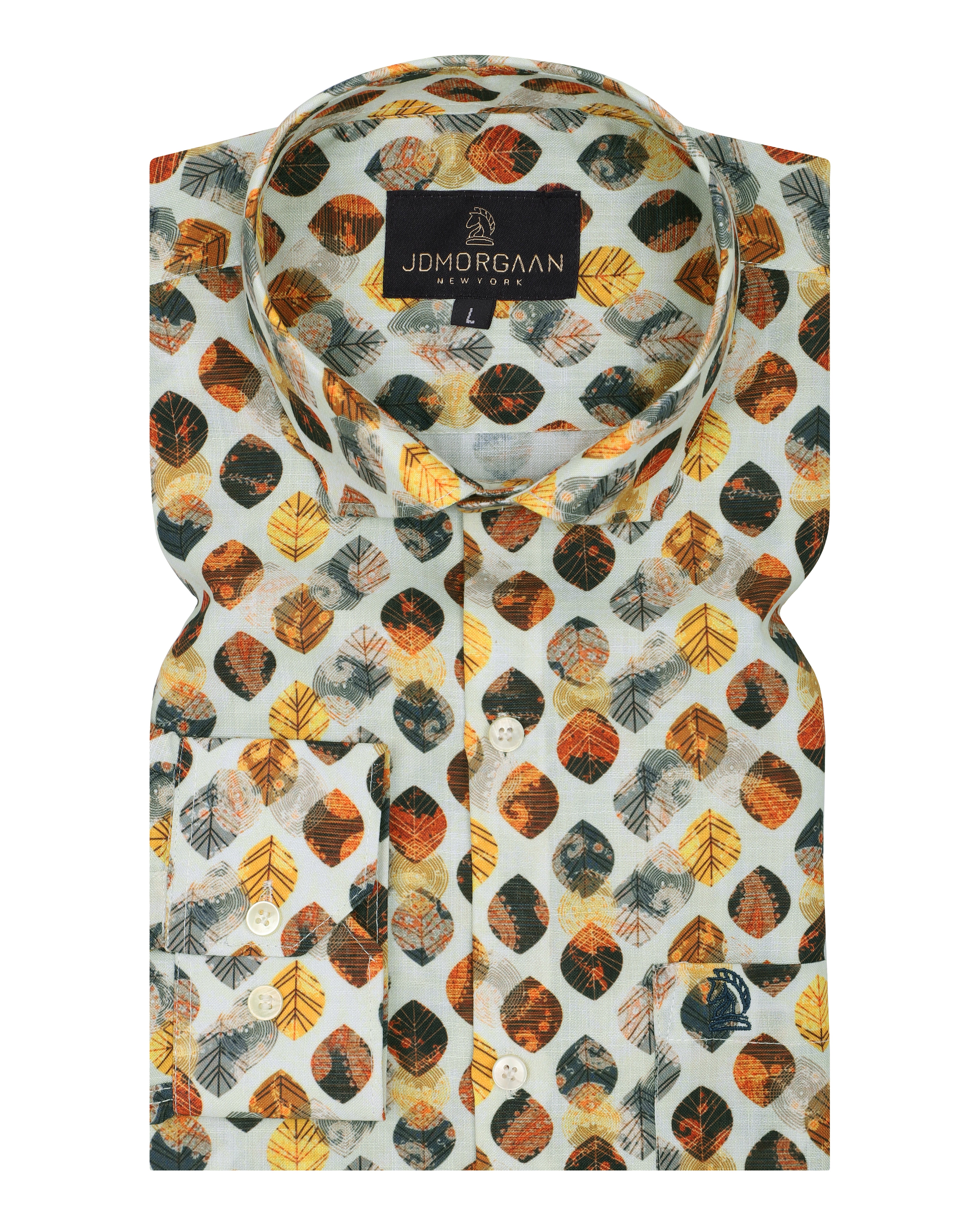 Fancy Digital Yellow Print Premium Cotton Shirt