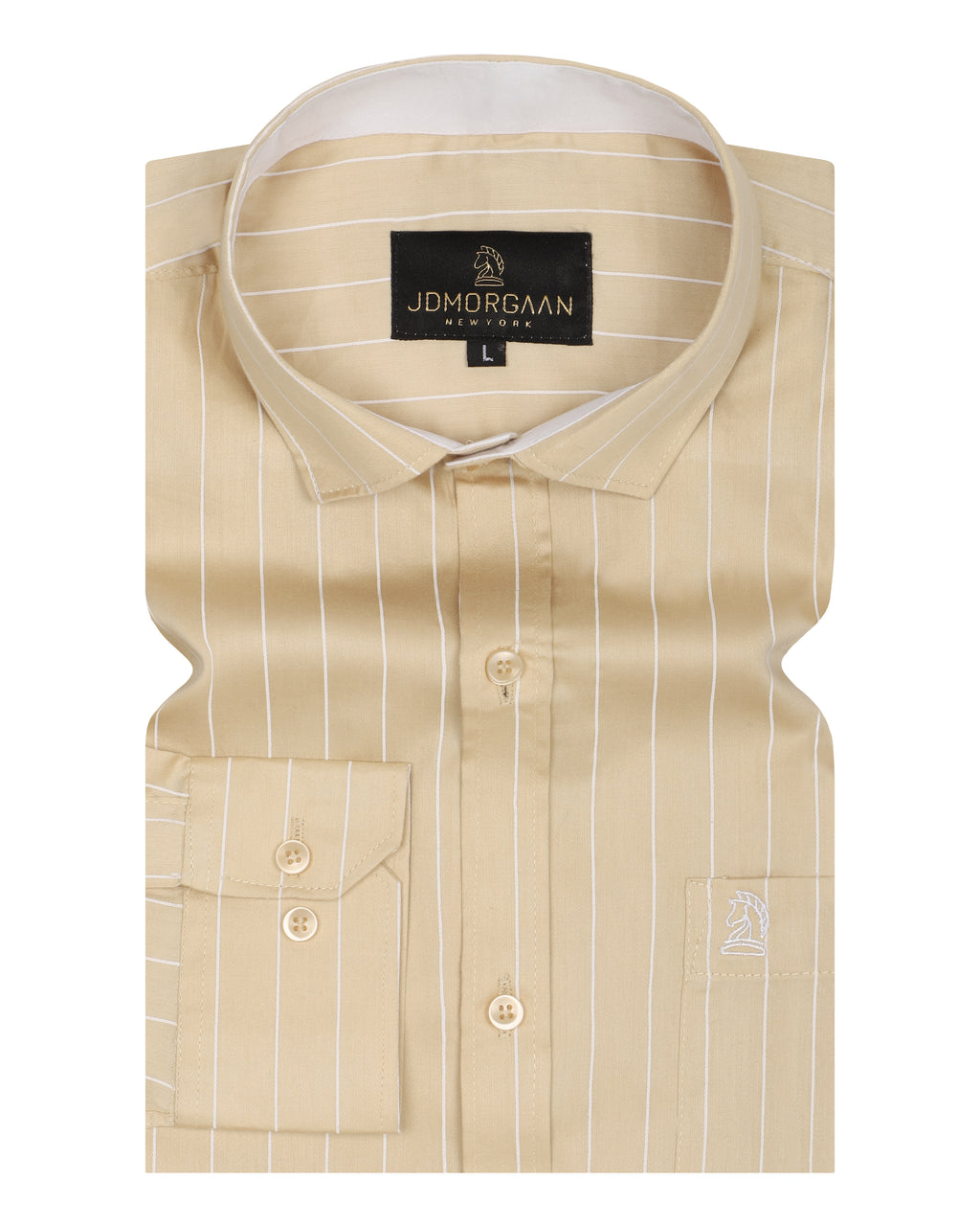 Caramel Twill Giza  Lining Premium Cotton Shirt