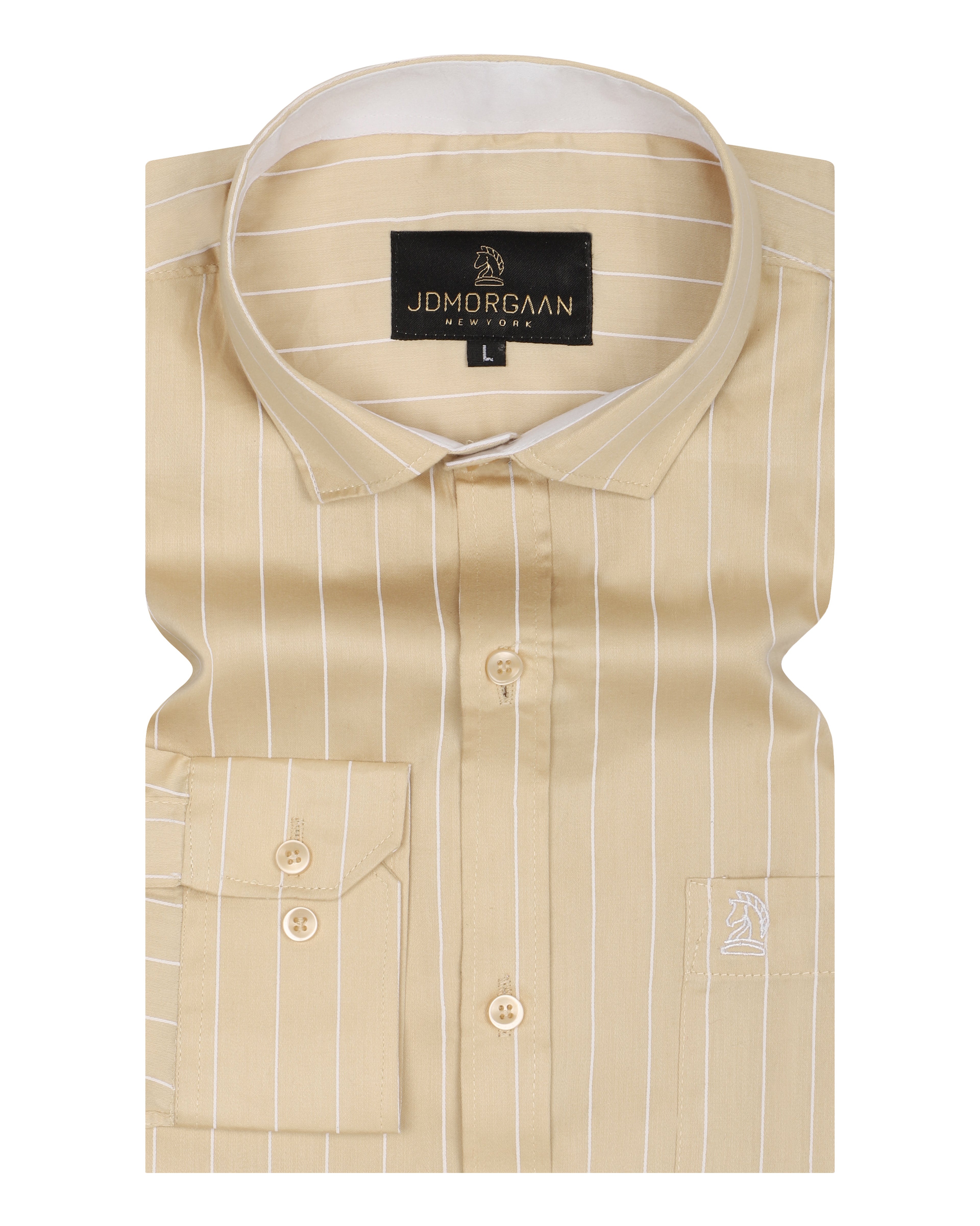 Caramel Twill Giza  Lining Premium Cotton Shirt
