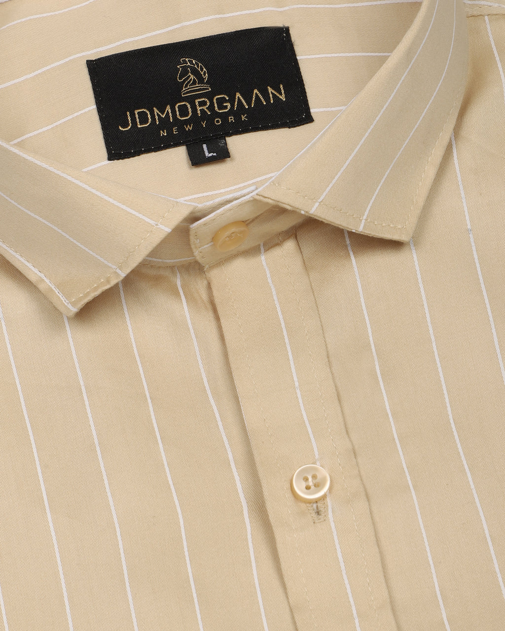 Caramel Twill Giza  Lining Premium Cotton Shirt