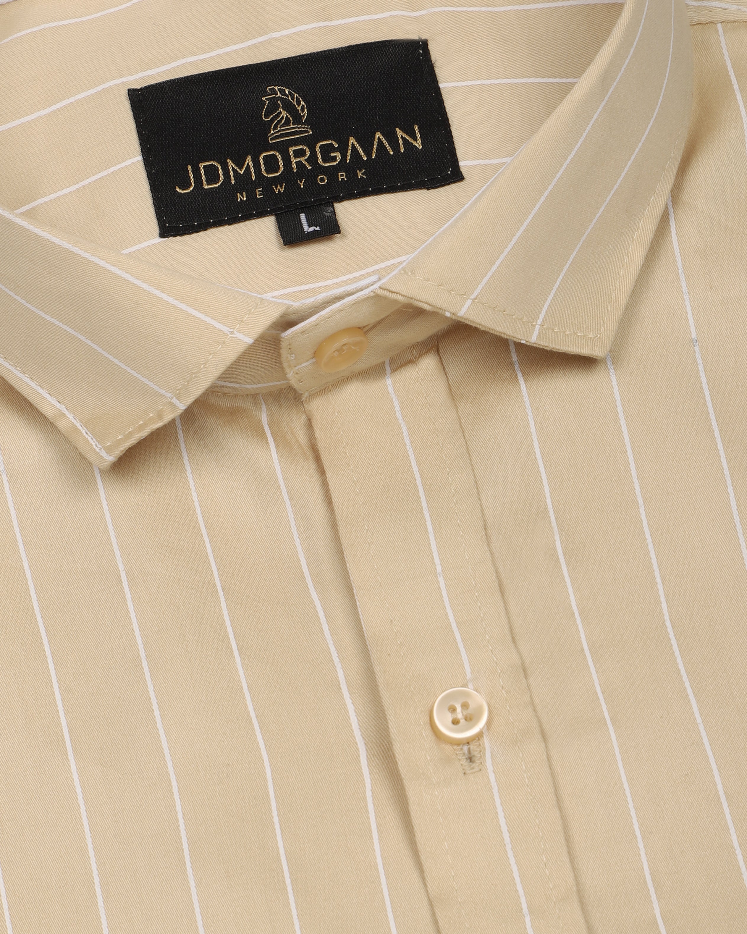 Caramel Twill Giza  Lining Premium Cotton Shirt