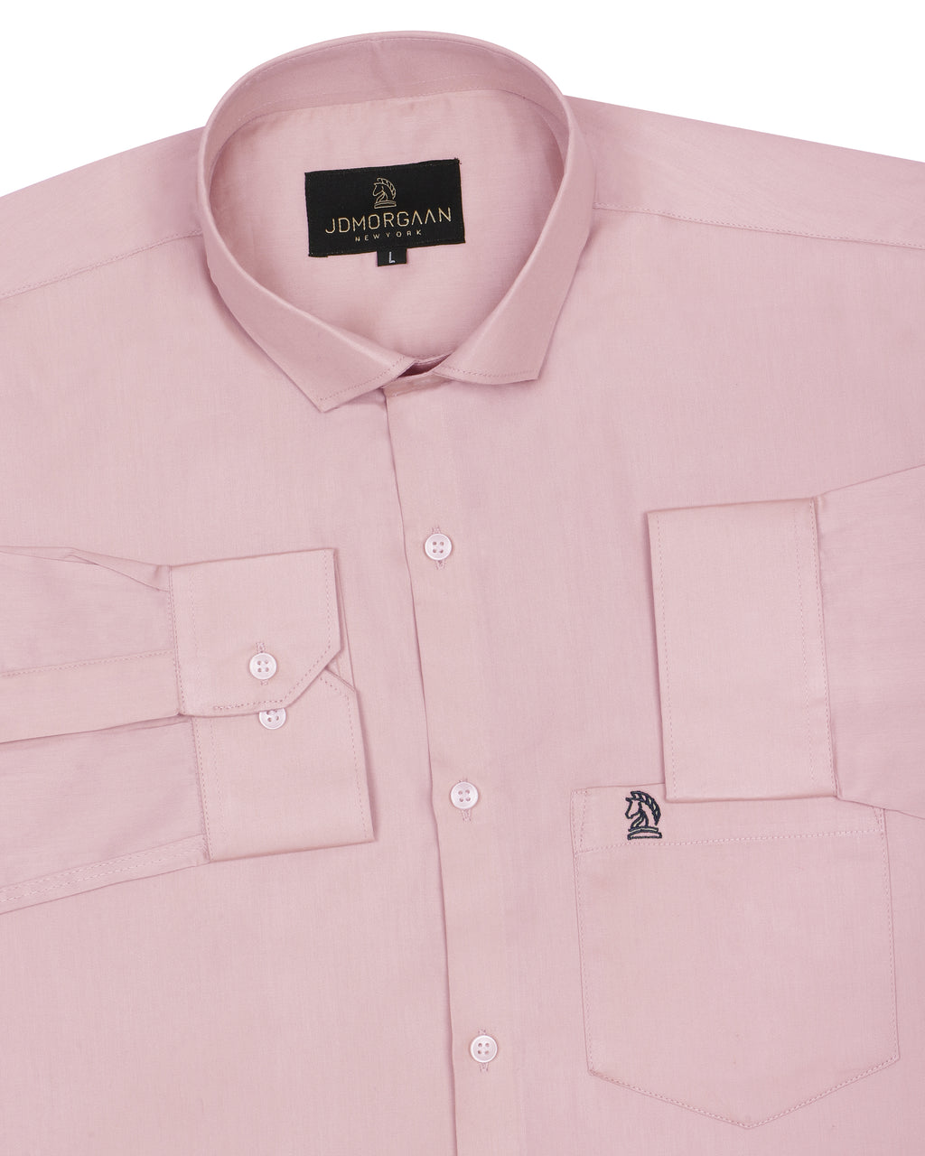 Perl Puce Color plain Pure Cotton Shirt