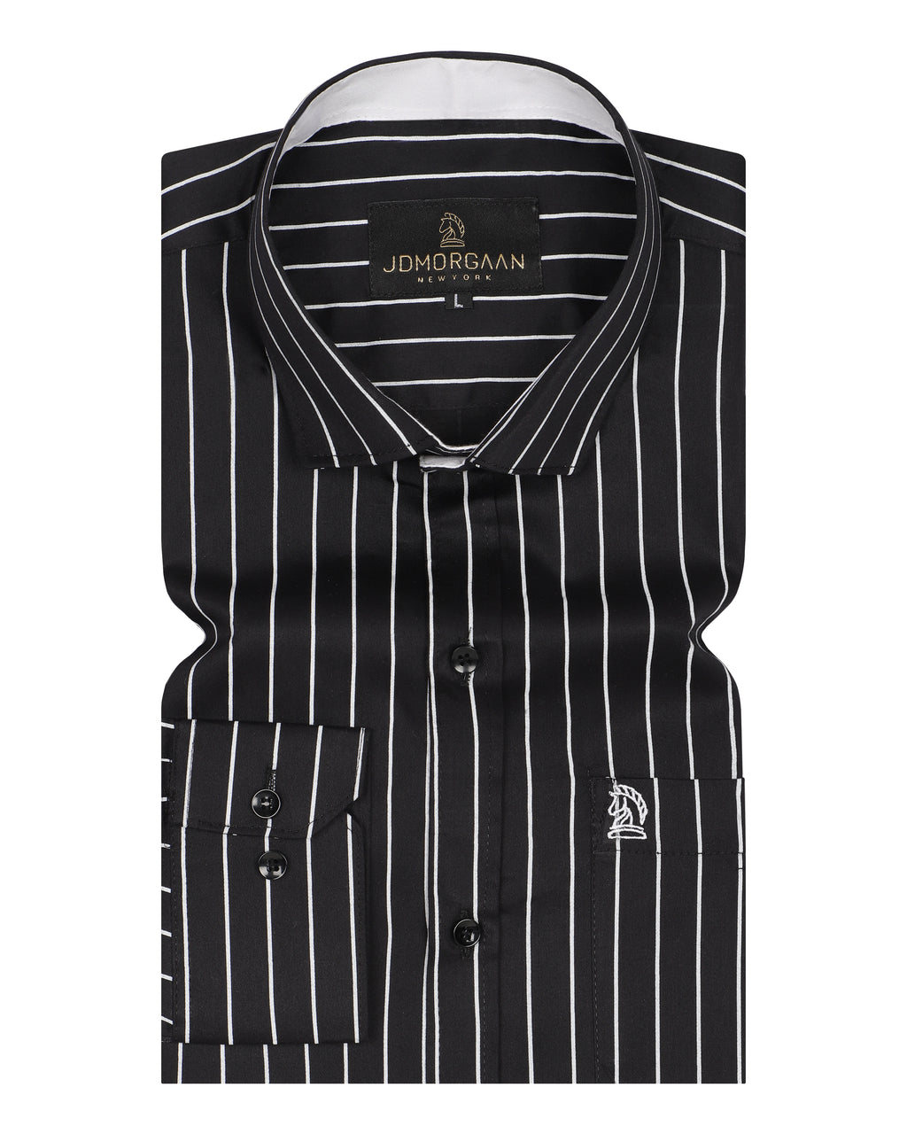 Black Twill Giza  Lining Premium Cotton Shirt