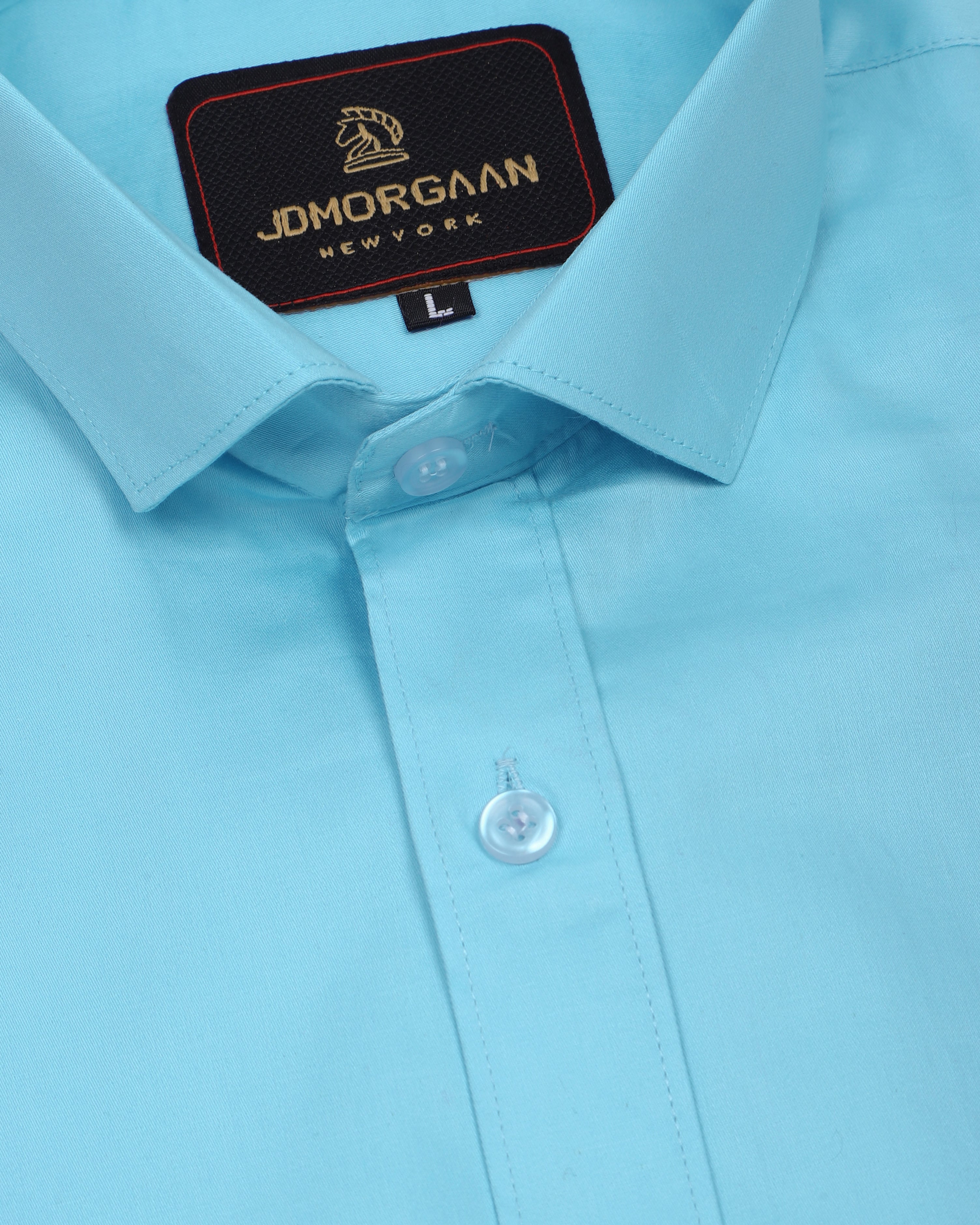 Sky Blue Plain Premium Cotton Shirt