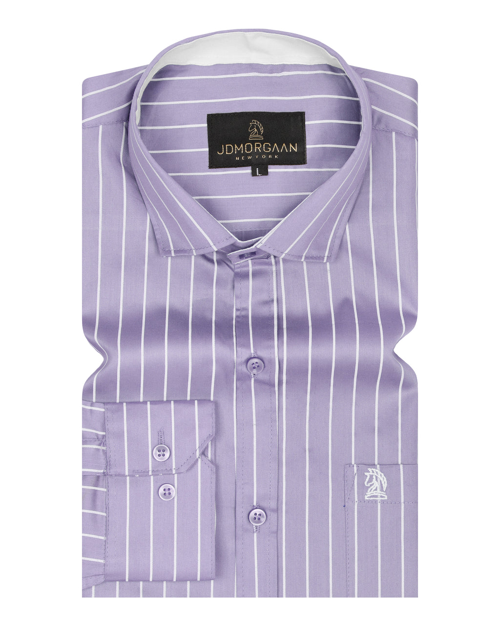 Lavender Purple Twill Giza  Lining Premium Cotton Shirt