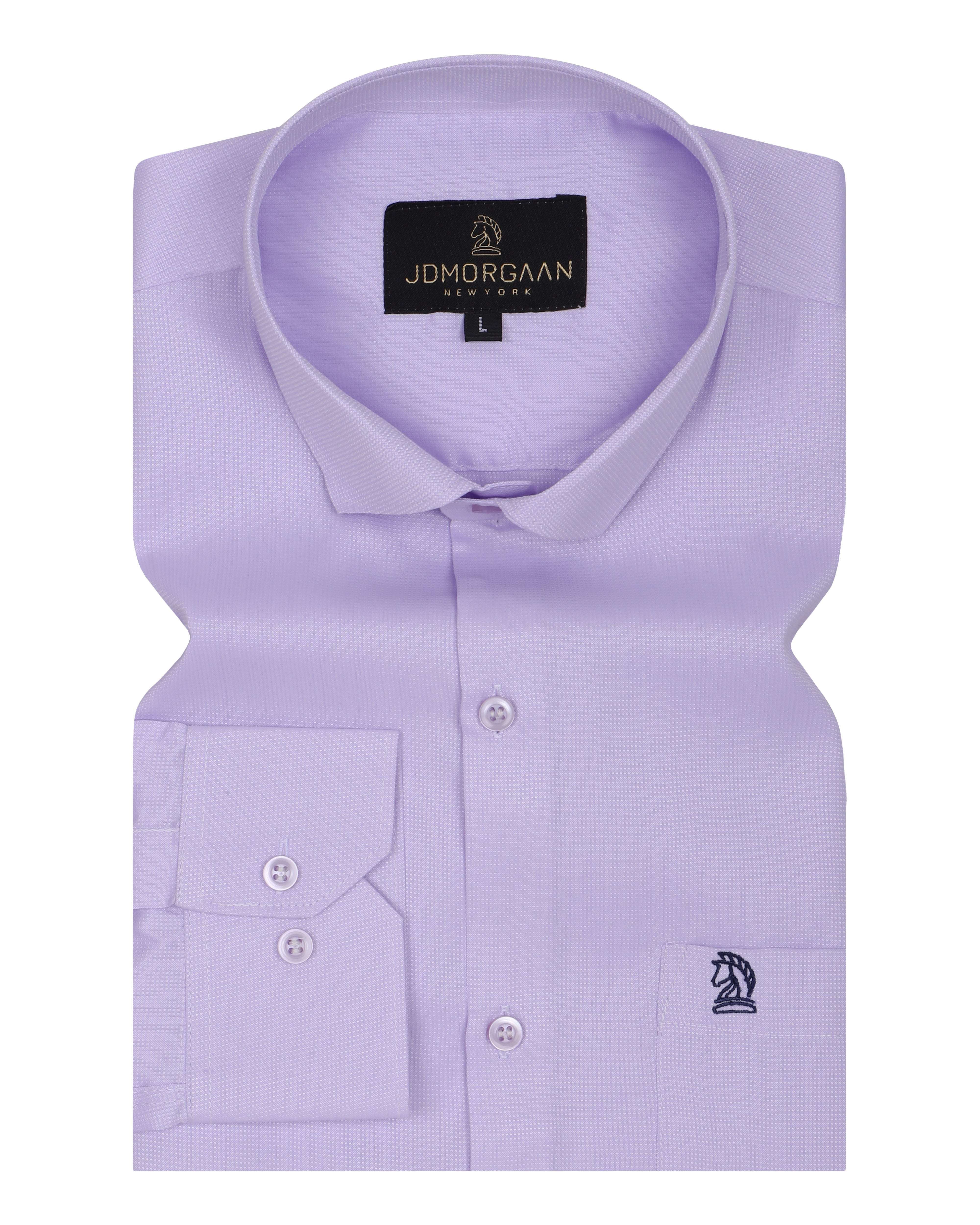 Solid Lavender plain Premium Cotton Shirt