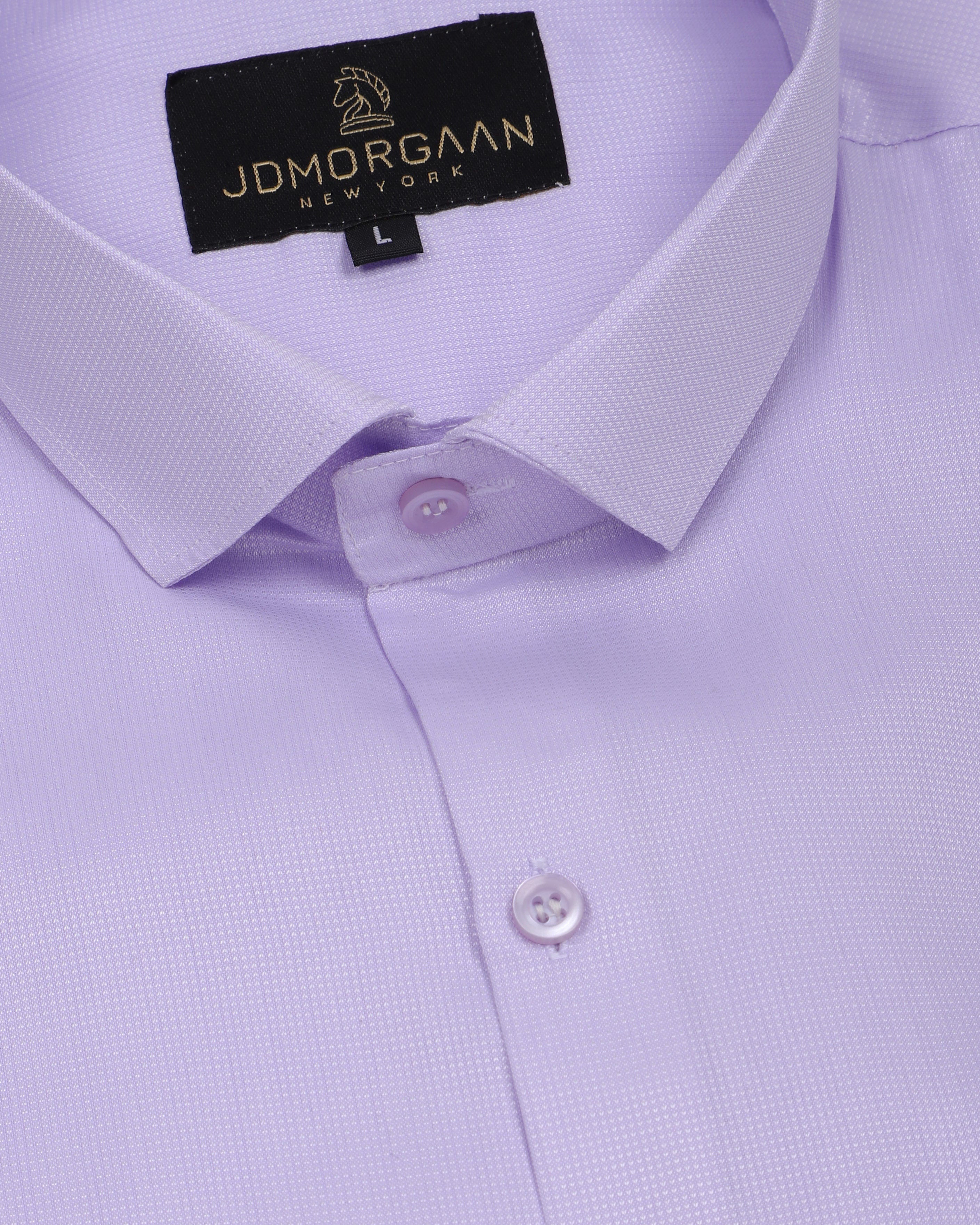 Solid Lavender plain Premium Cotton Shirt