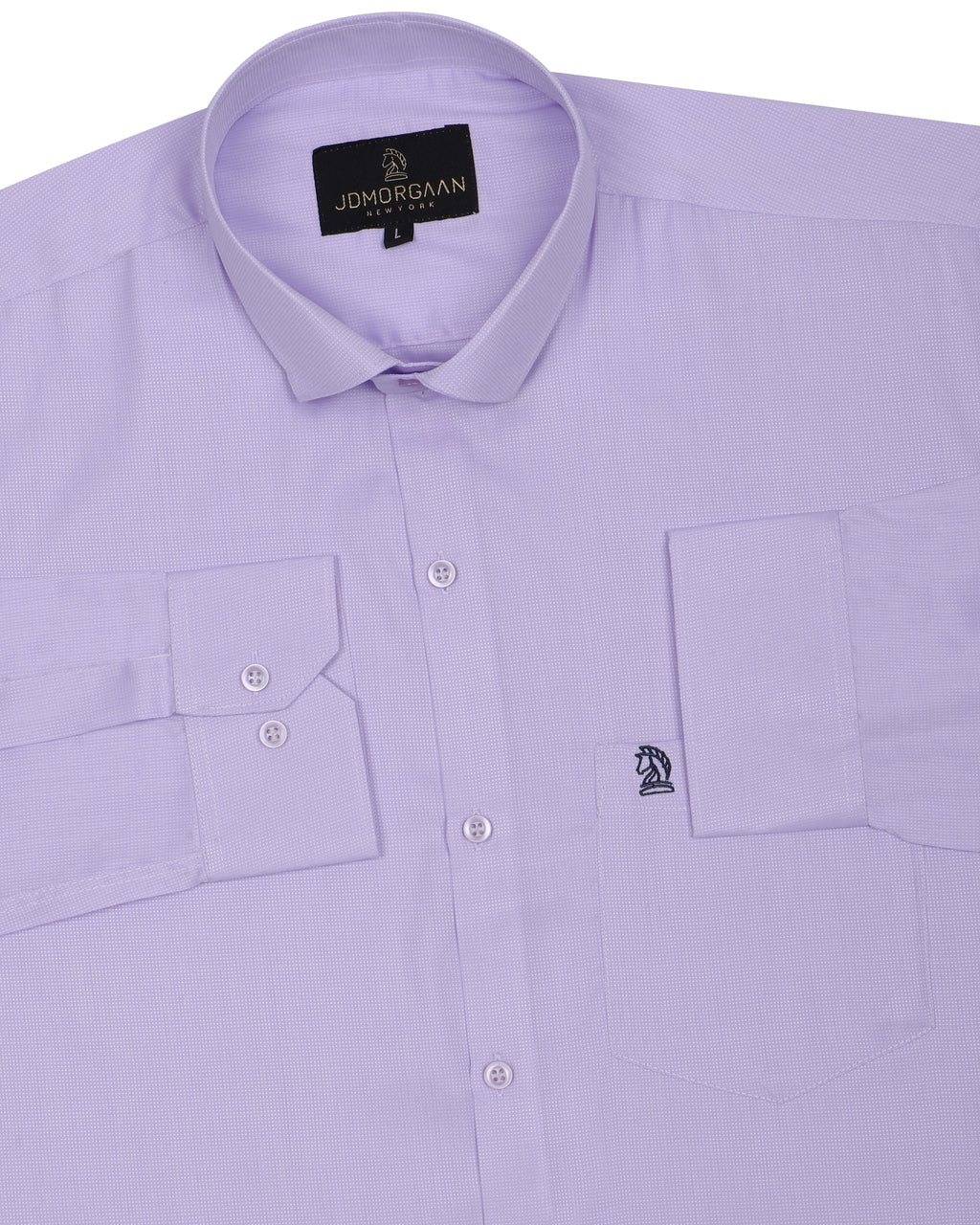 Solid Lavender plain Premium Cotton Shirt