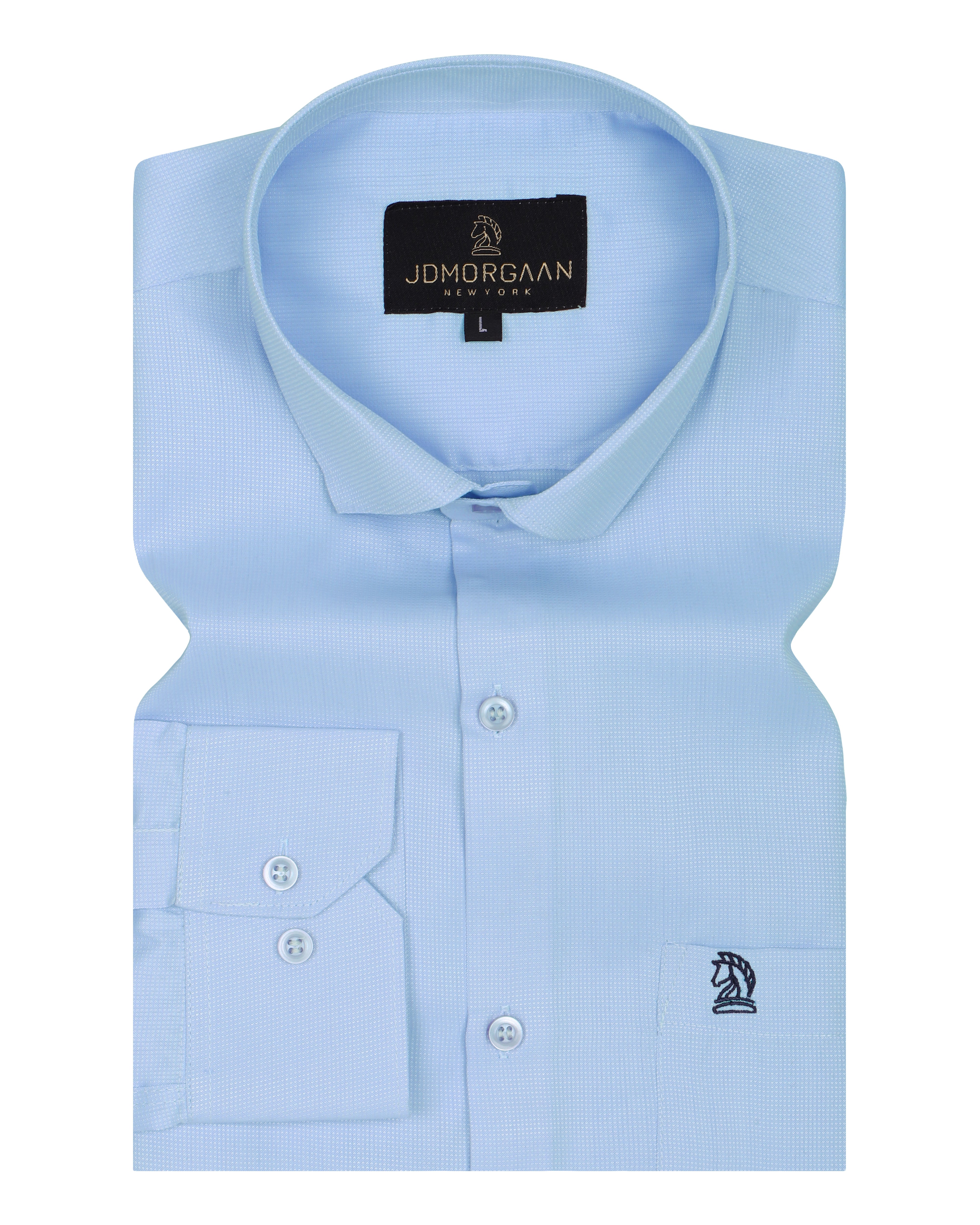 Baby Powder Blue plain Premium Cotton Shirt