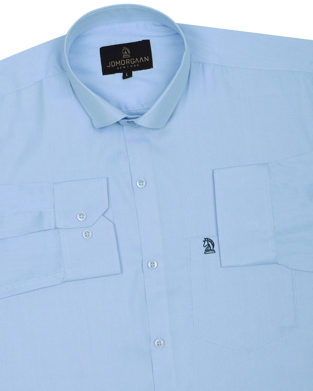 Baby Powder Blue plain Premium Cotton Shirt