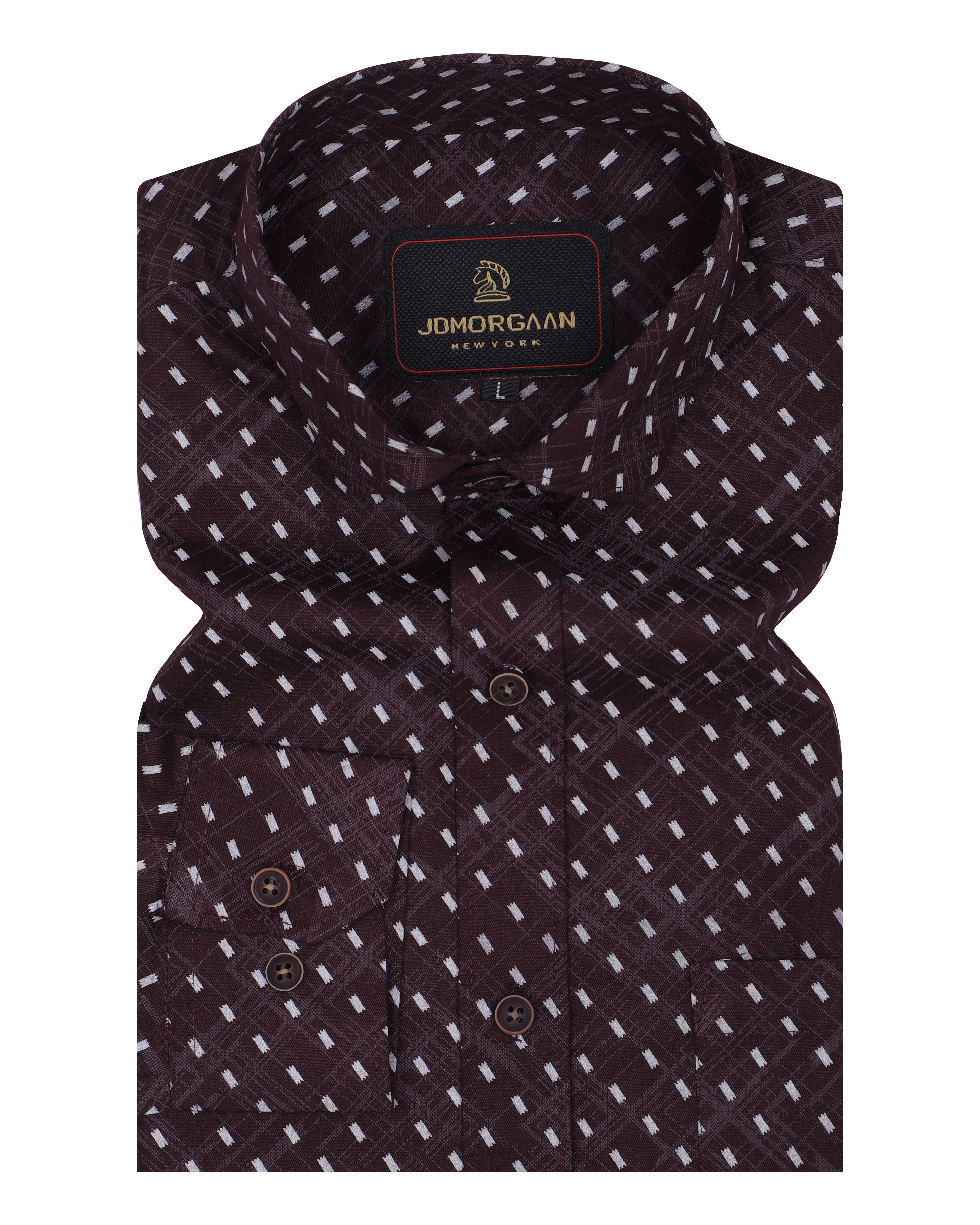 Chocolaty Print Premium Cotton Shirt