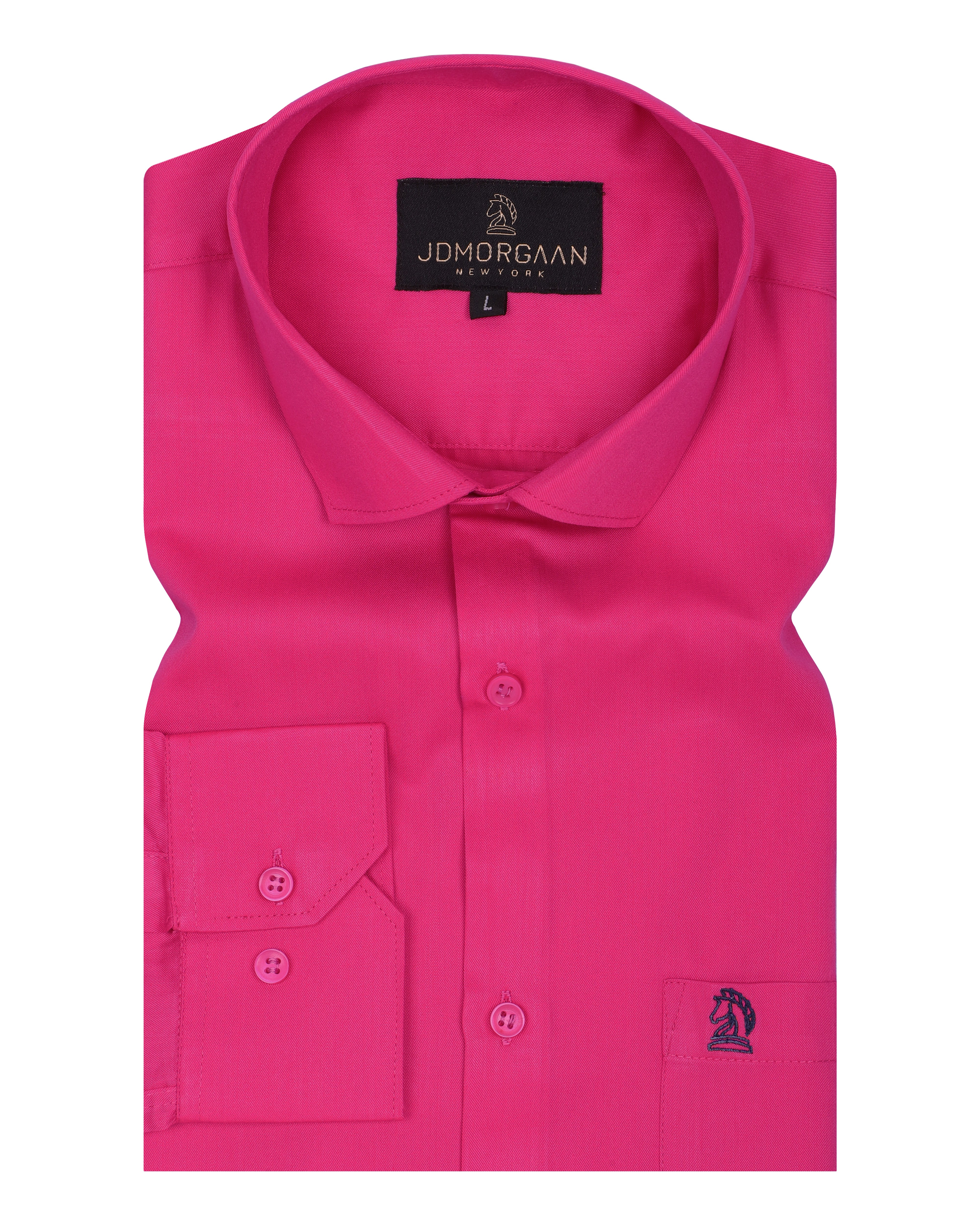 Solid Pink Color Plain Premium Cotton Shirt