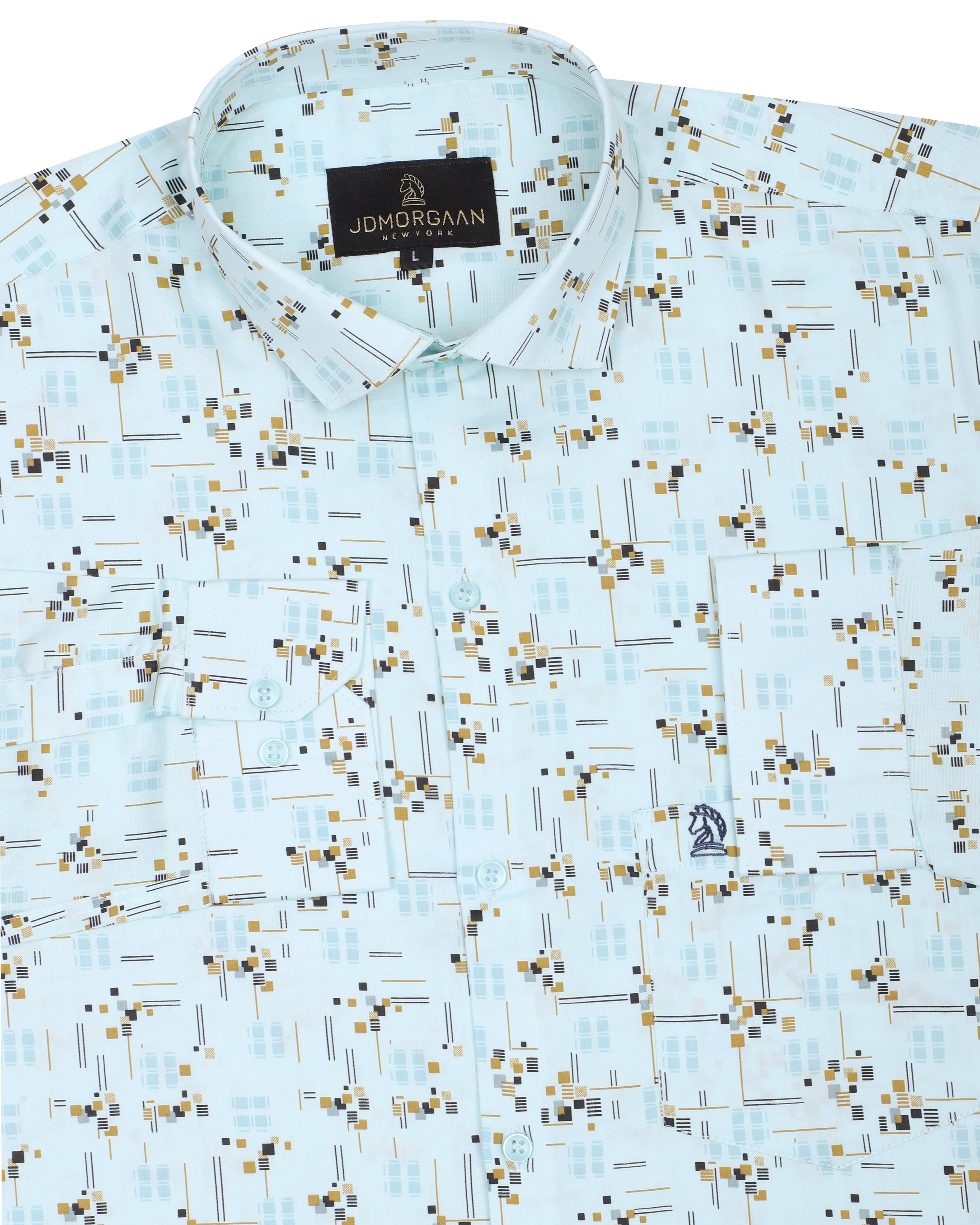 Fancy Digital Light Print Premium Cotton Shirt