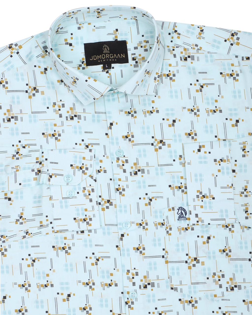Fancy Digital Light Print Premium Cotton Shirt