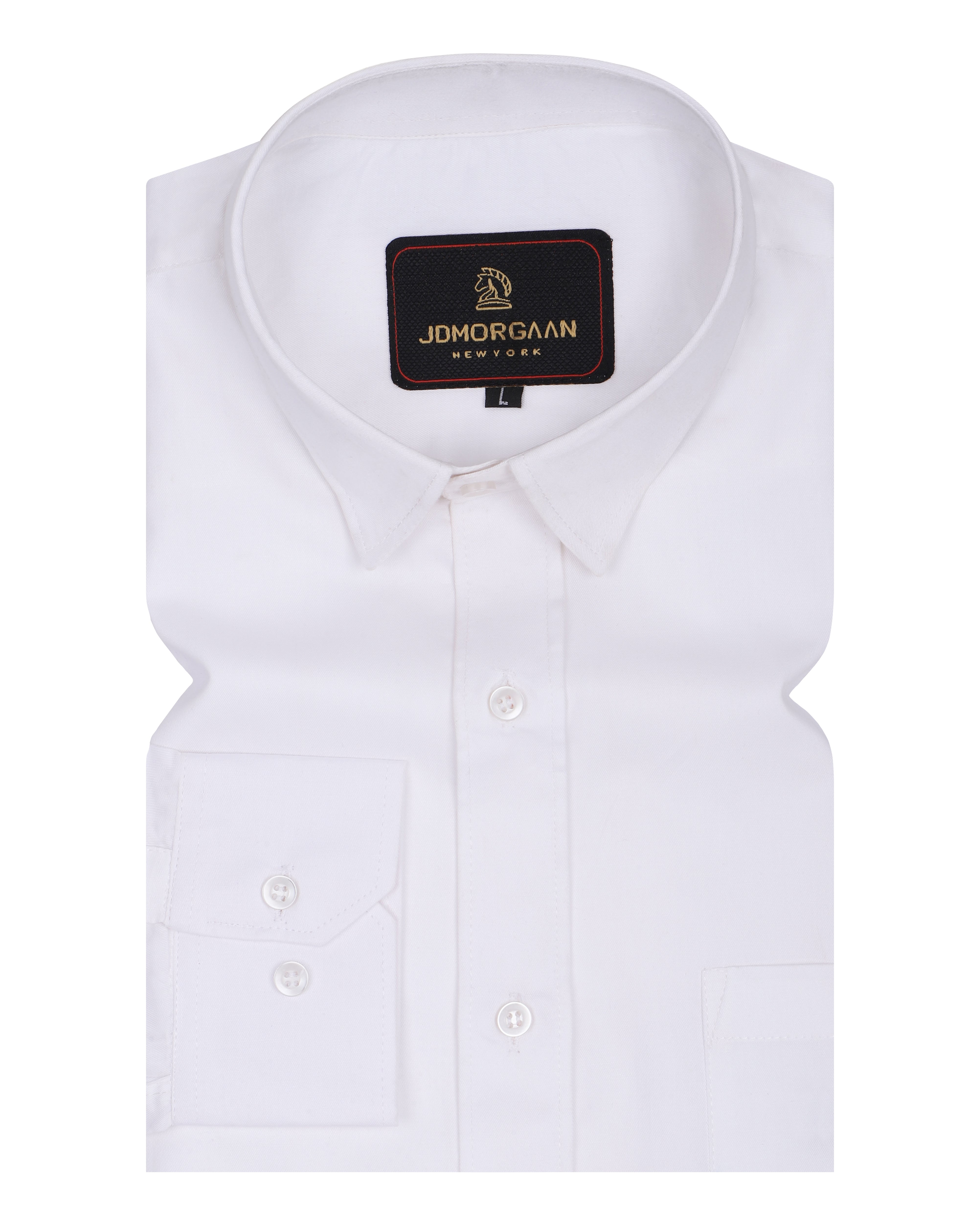 Soft White color Plain Premium Cotton Shirt