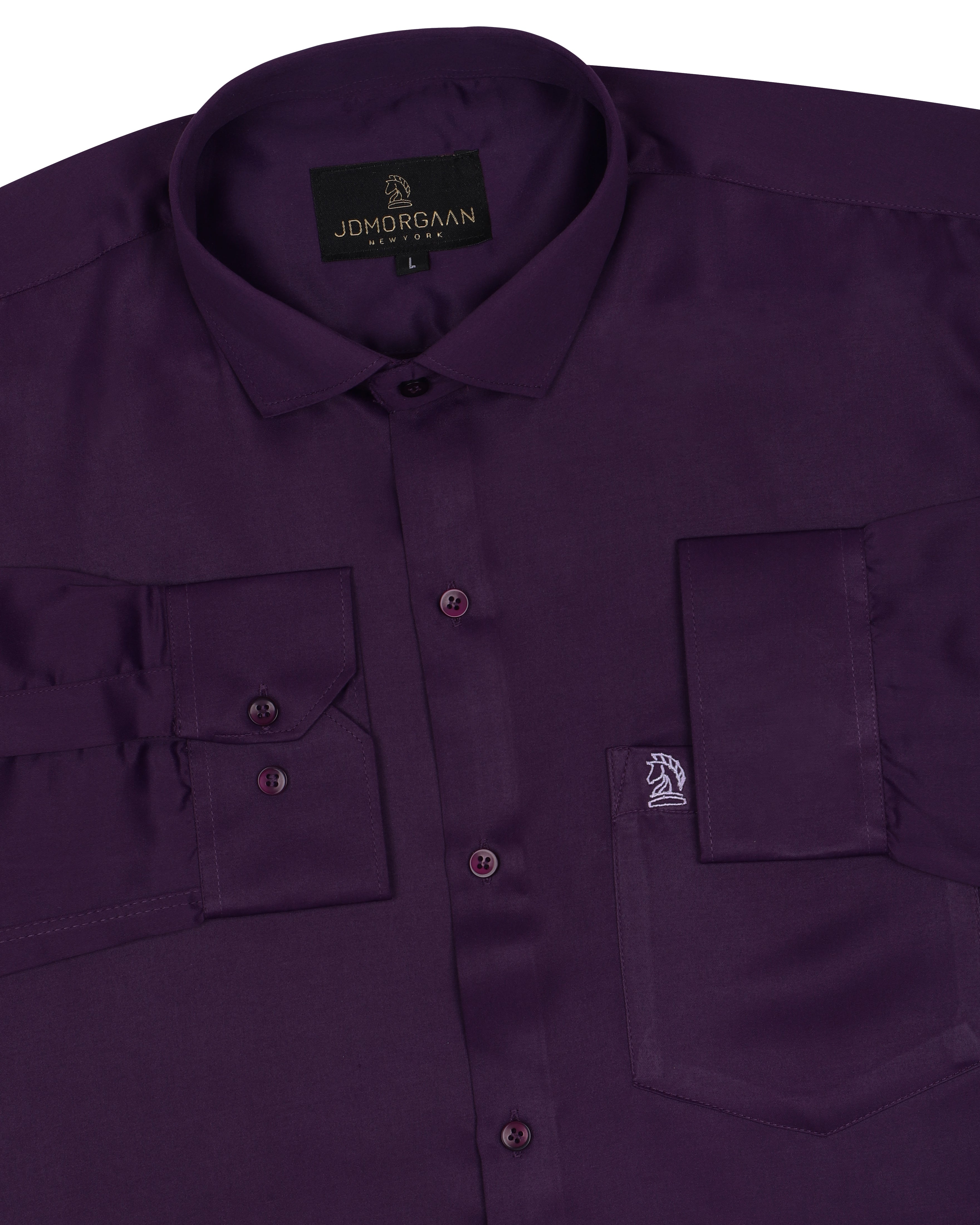 Pure Blackberry Premium Pure Cotton Shirt