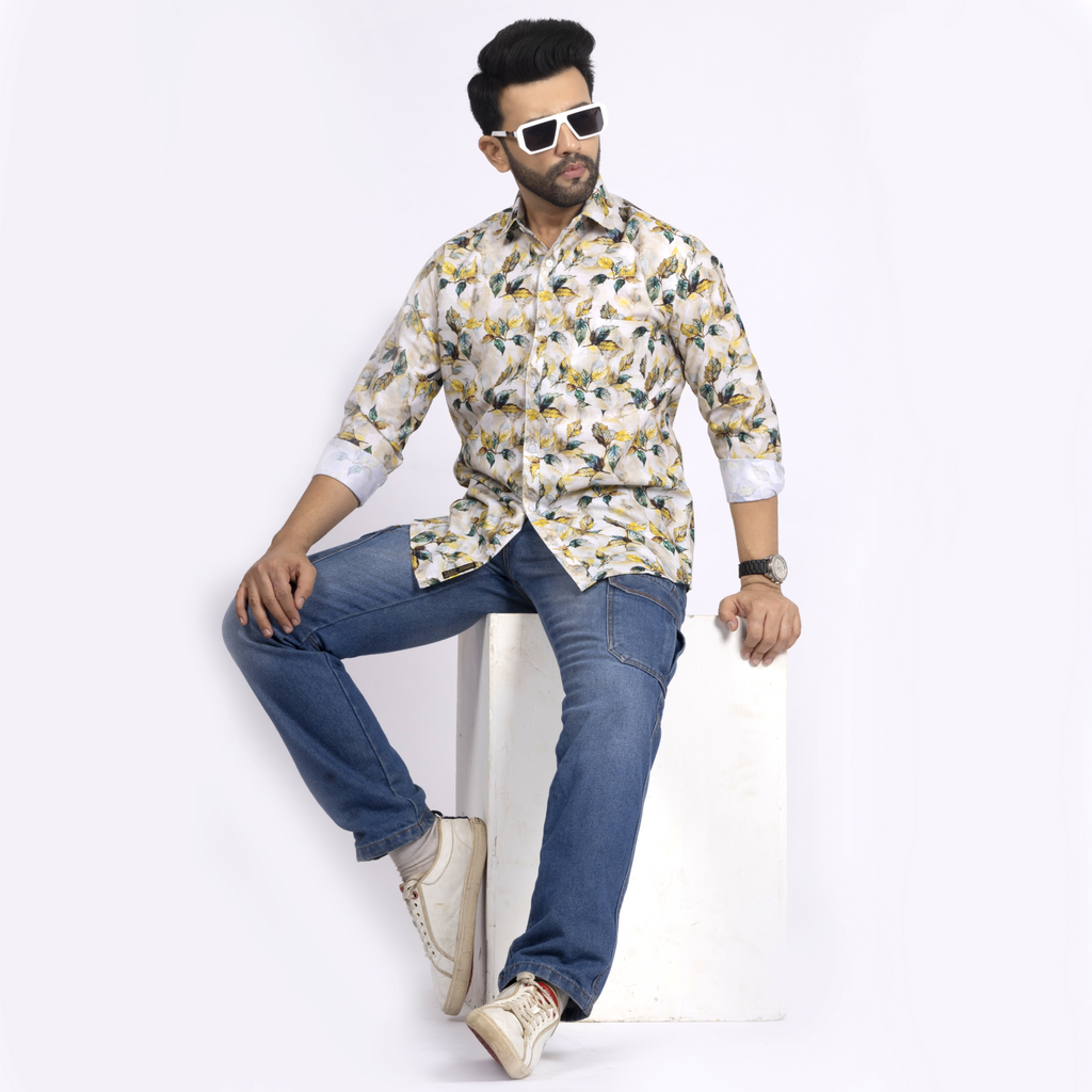 Light beige Floral Print