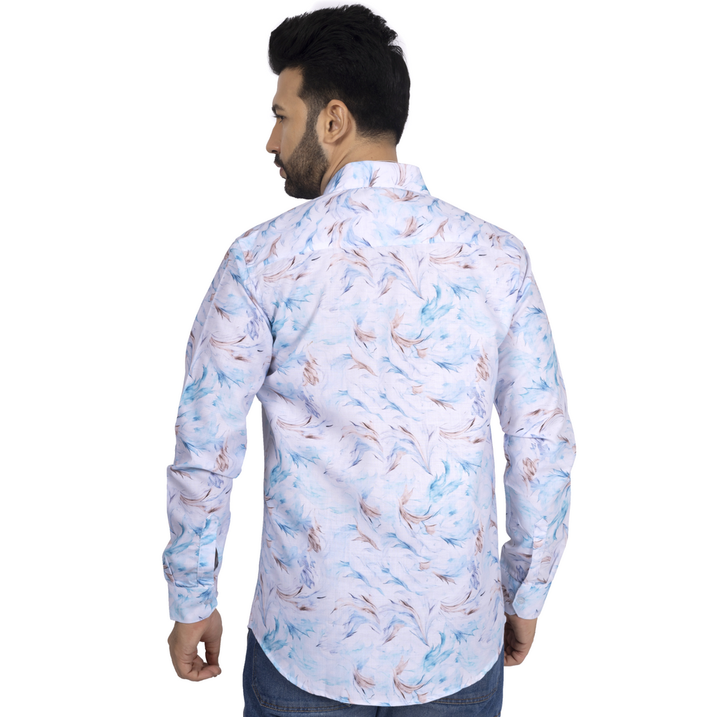 Light Blue Floral Print