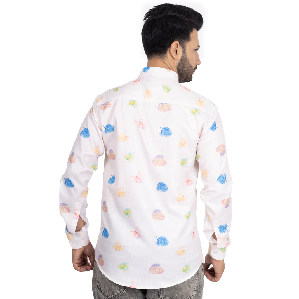 Multicolor Leaf Print