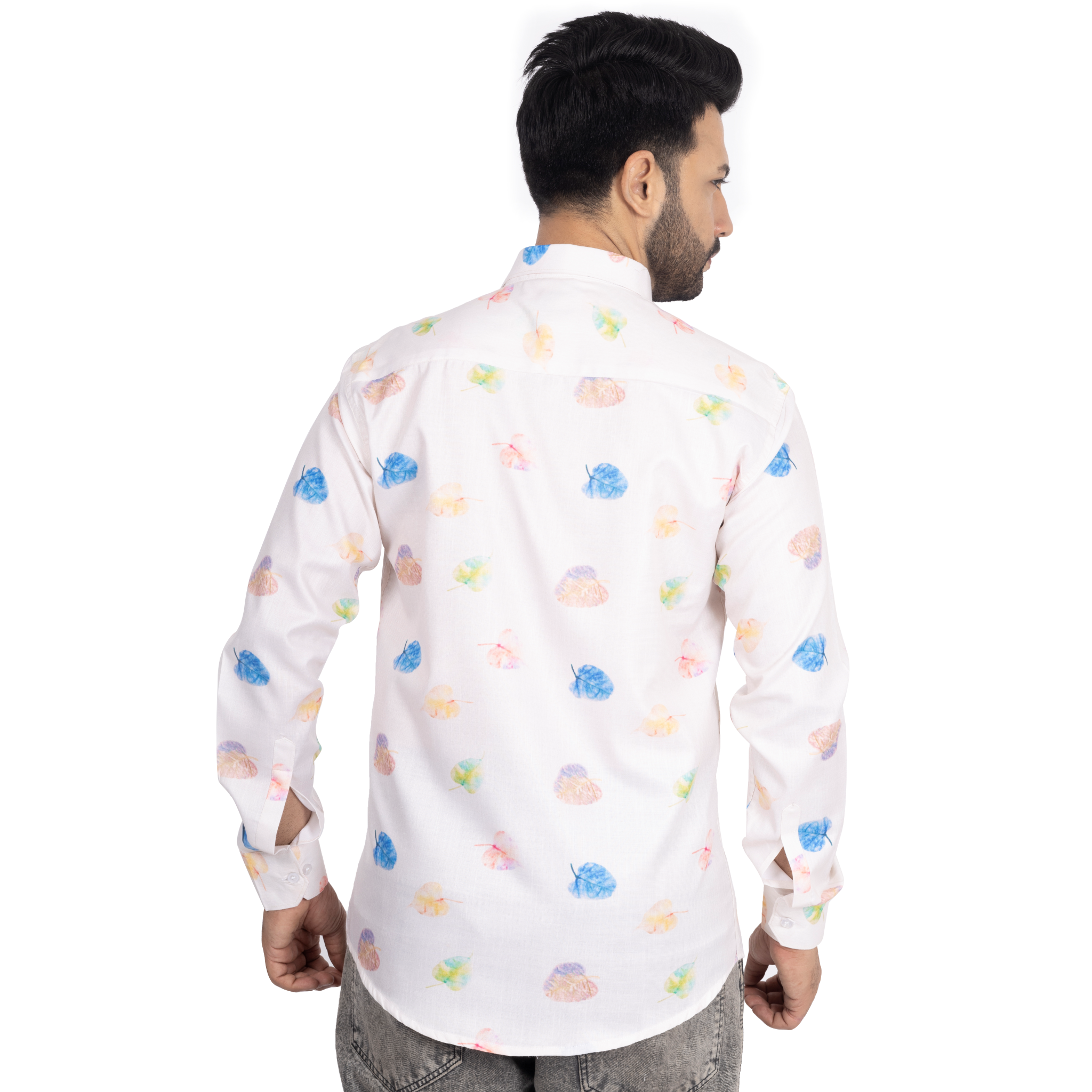 Multicolor Leaf Print