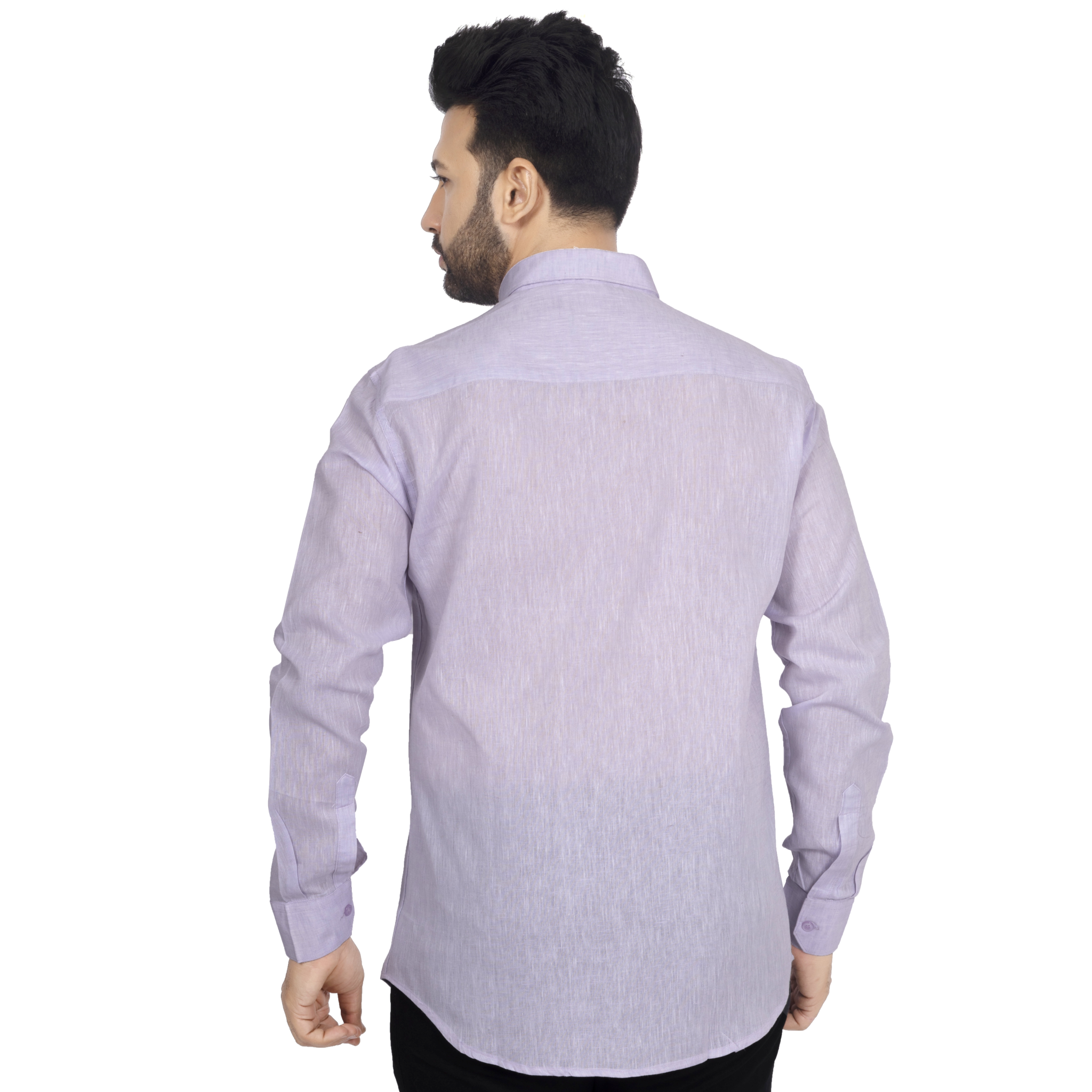 Purple Linen Casual Shirt