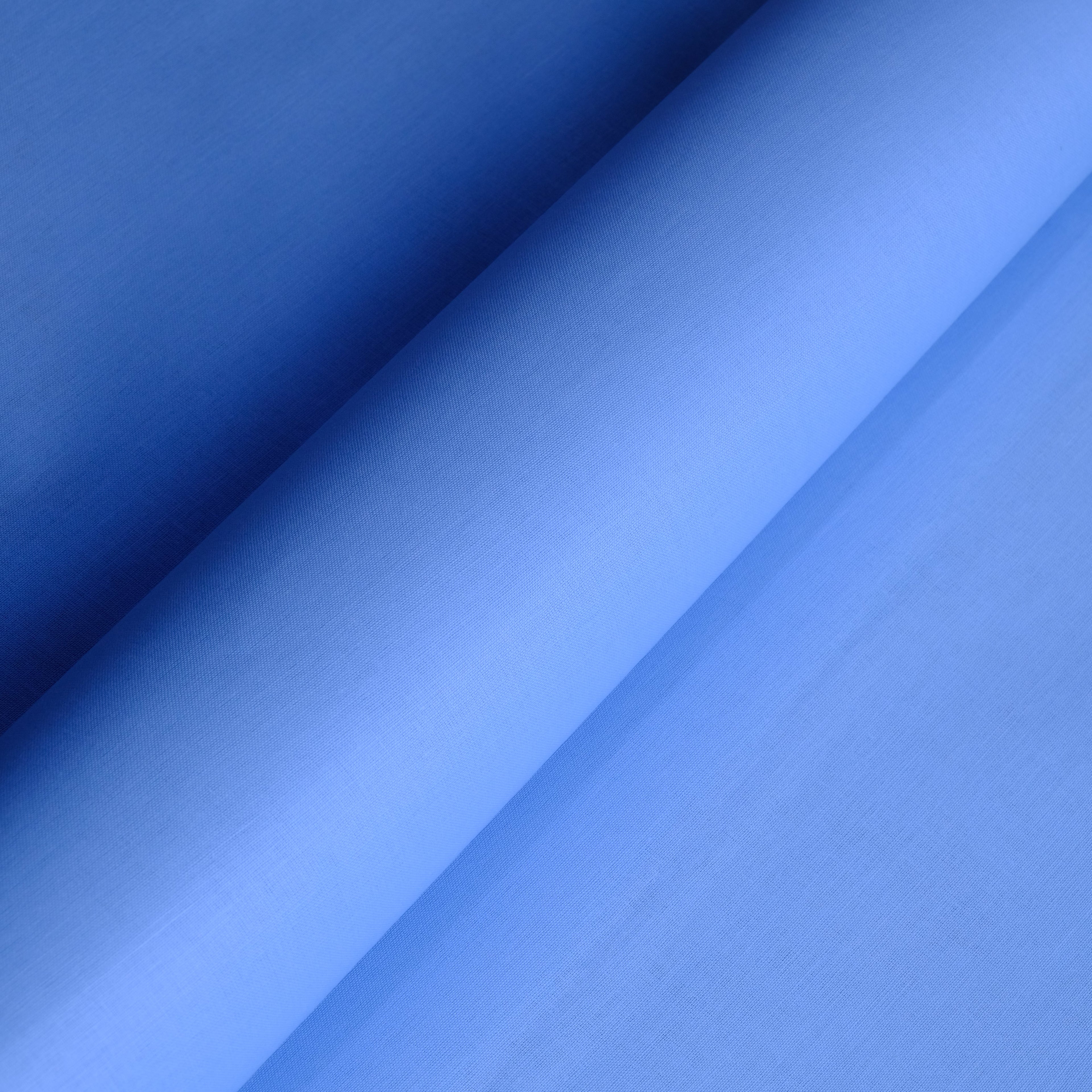 Sky Blue 100% Paper Cotton Fabric, Minister Look