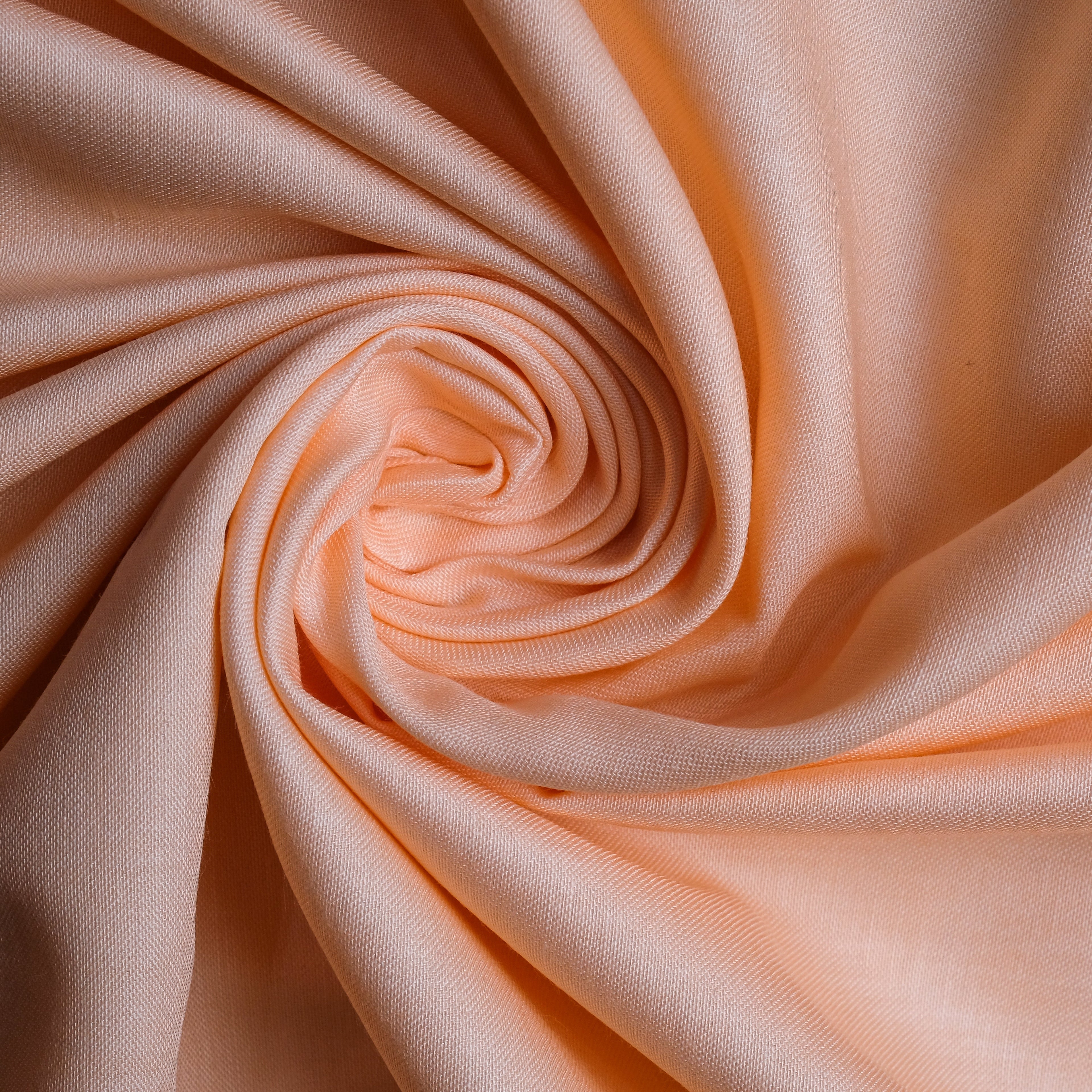 Peach 100% Pure Egyptian Giza Cotton Plain Fabric