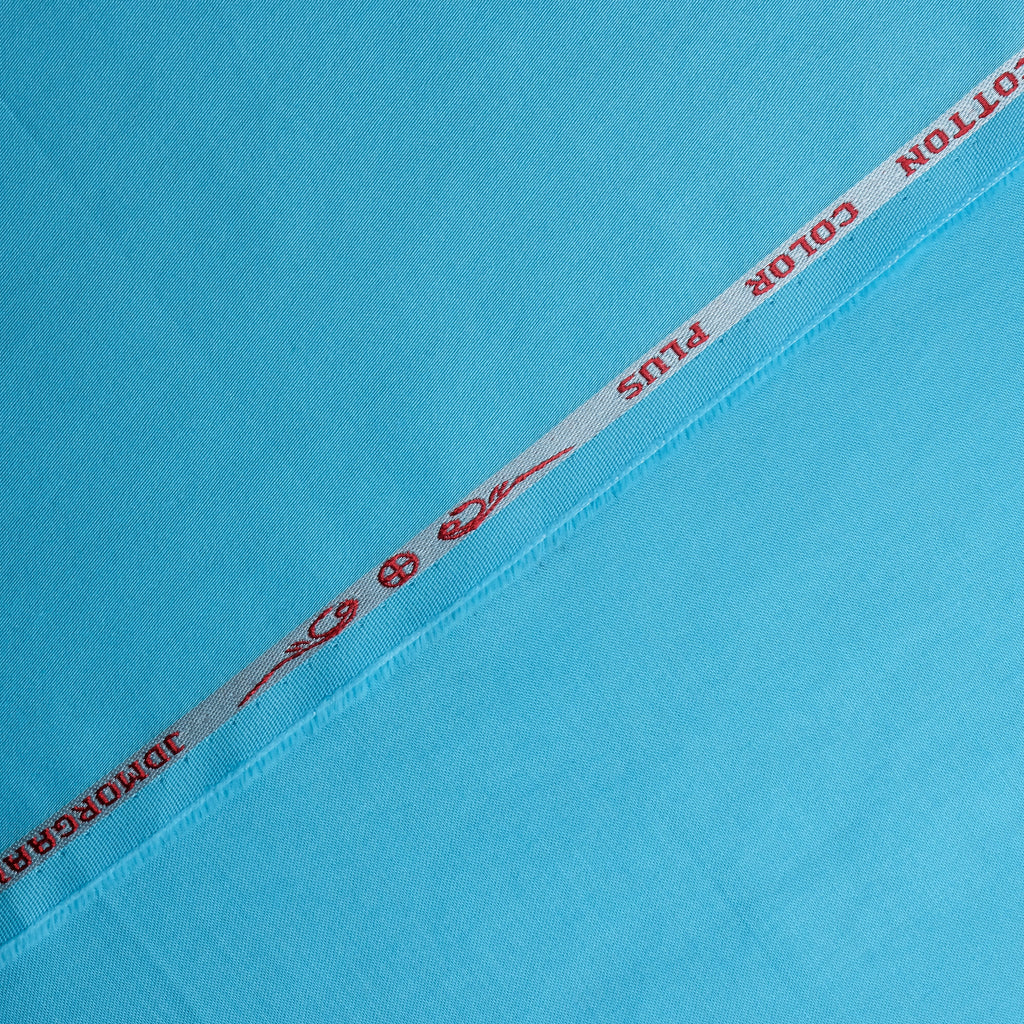 Light Blue 100% Pure Egyptian Giza Cotton Plain Fabric
