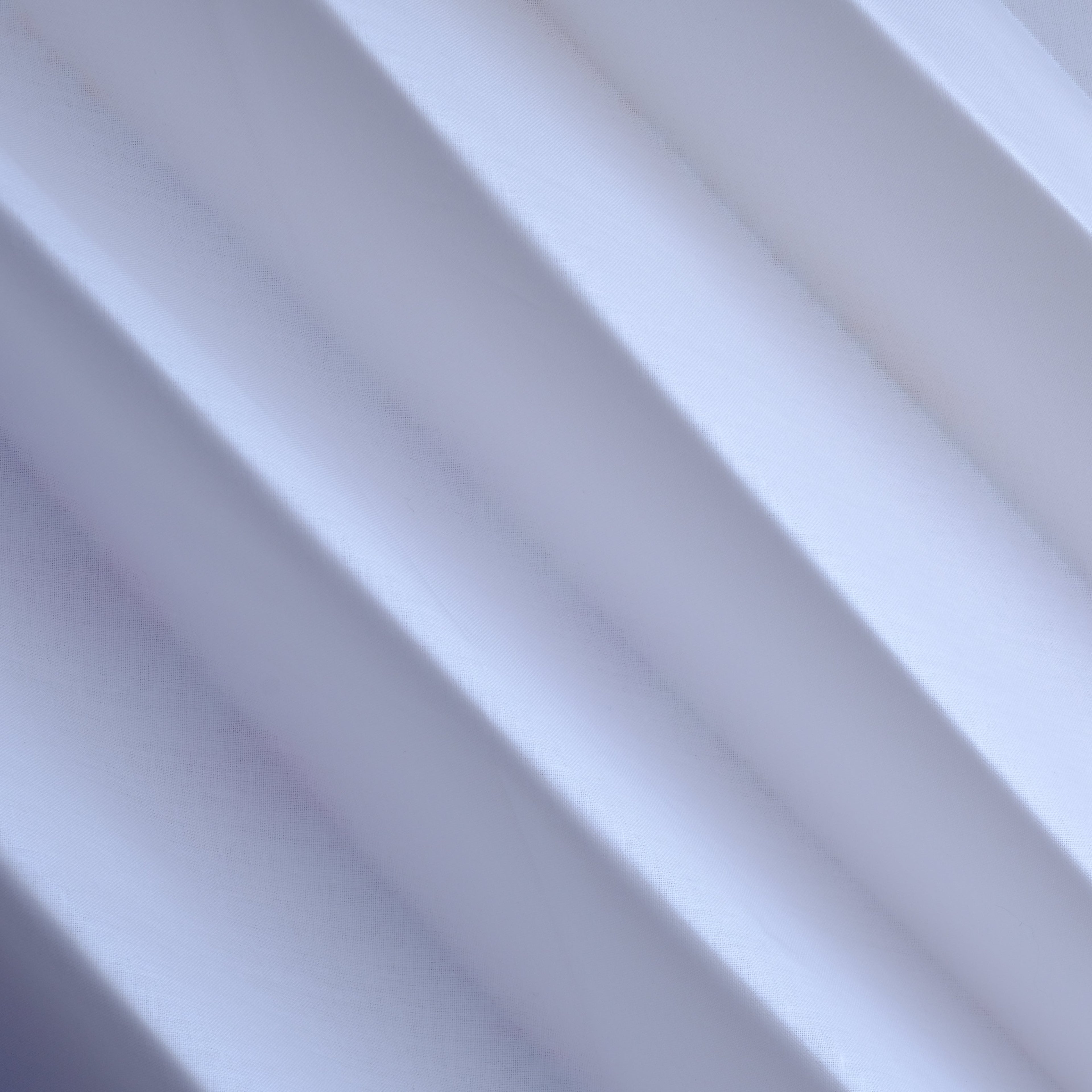 White 100% Pure Paper Cotton Plain Fabric, Minister Look.