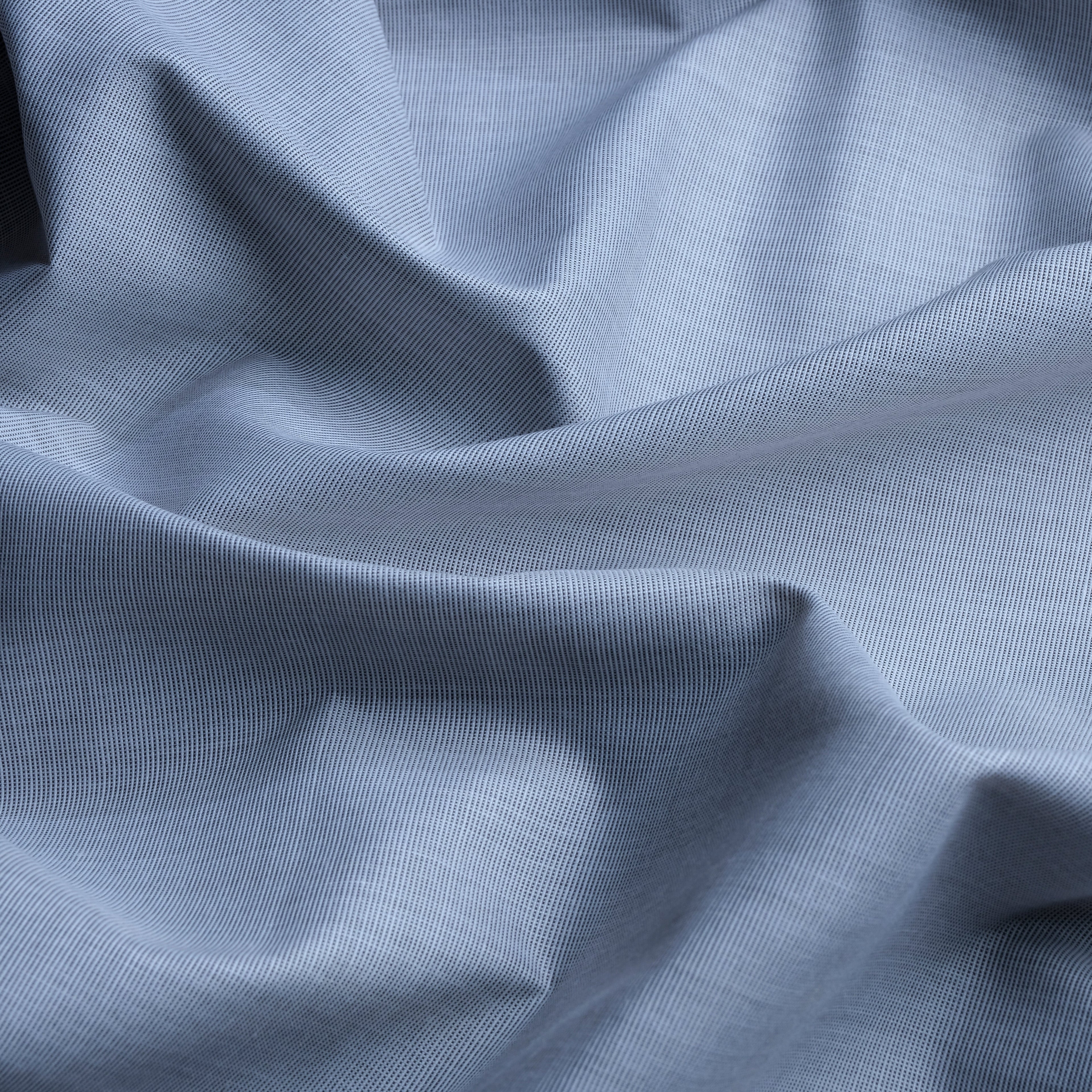 Silver Lightsteel Blue 100% Pure Egyptian FilaFil Cotton plain Fabric