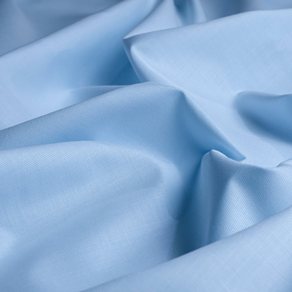 Sky Blue 100% Pure Egyptian FilaFil Cotton Plain Fabric