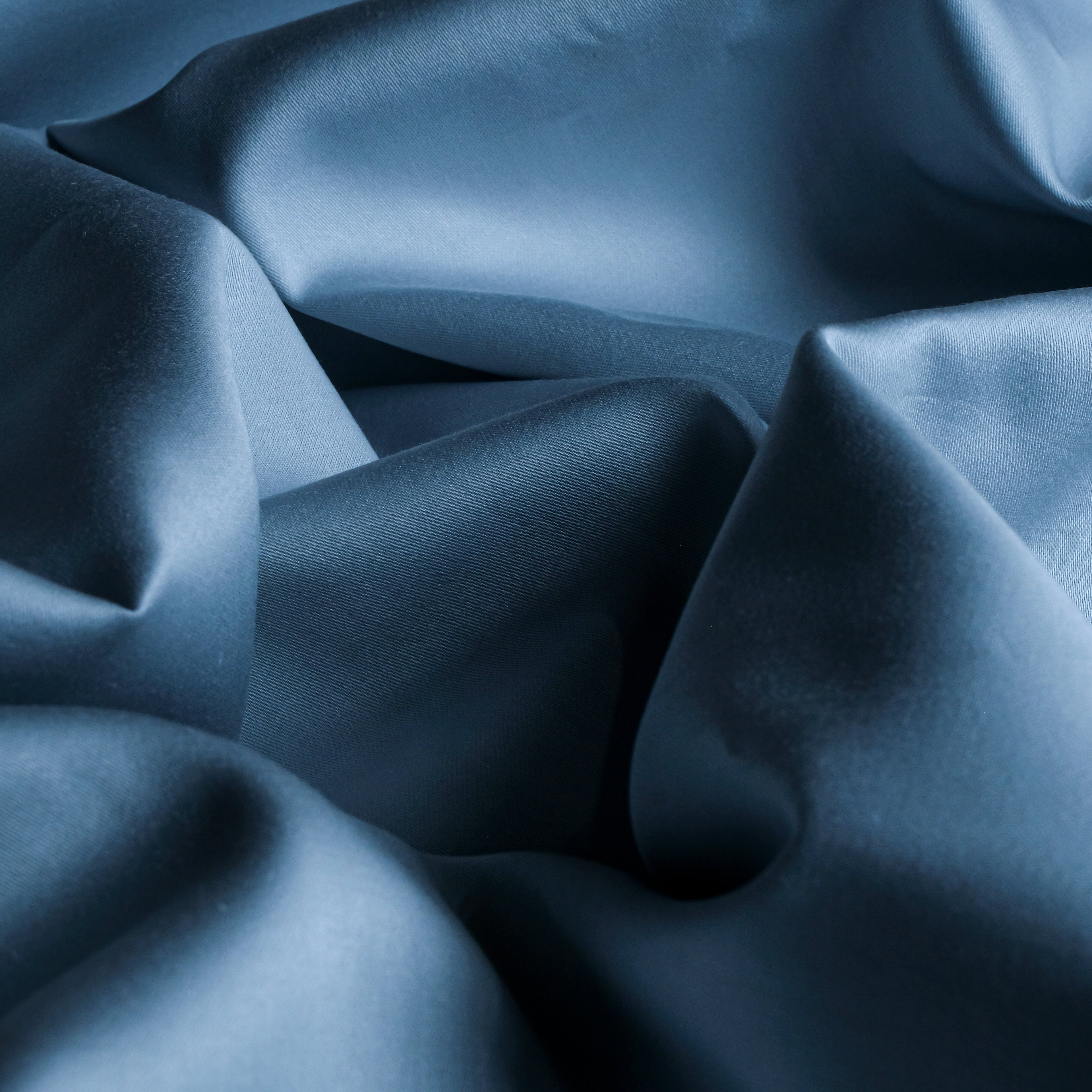 Steel Blue 100% Pure Egyptian Giza Cotton plain Fabric