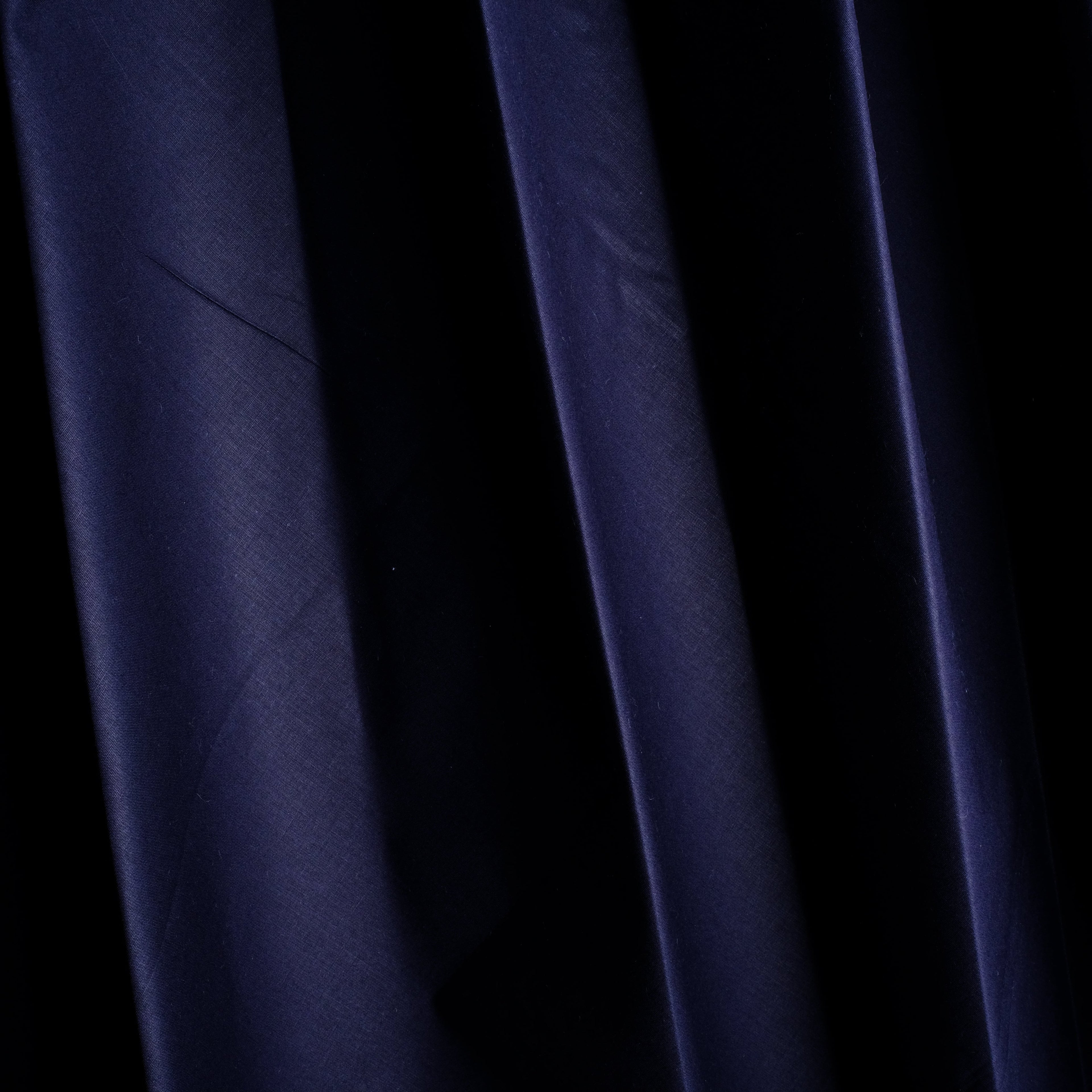 Navy Blue 100% Paper Cotton, Minister Look.