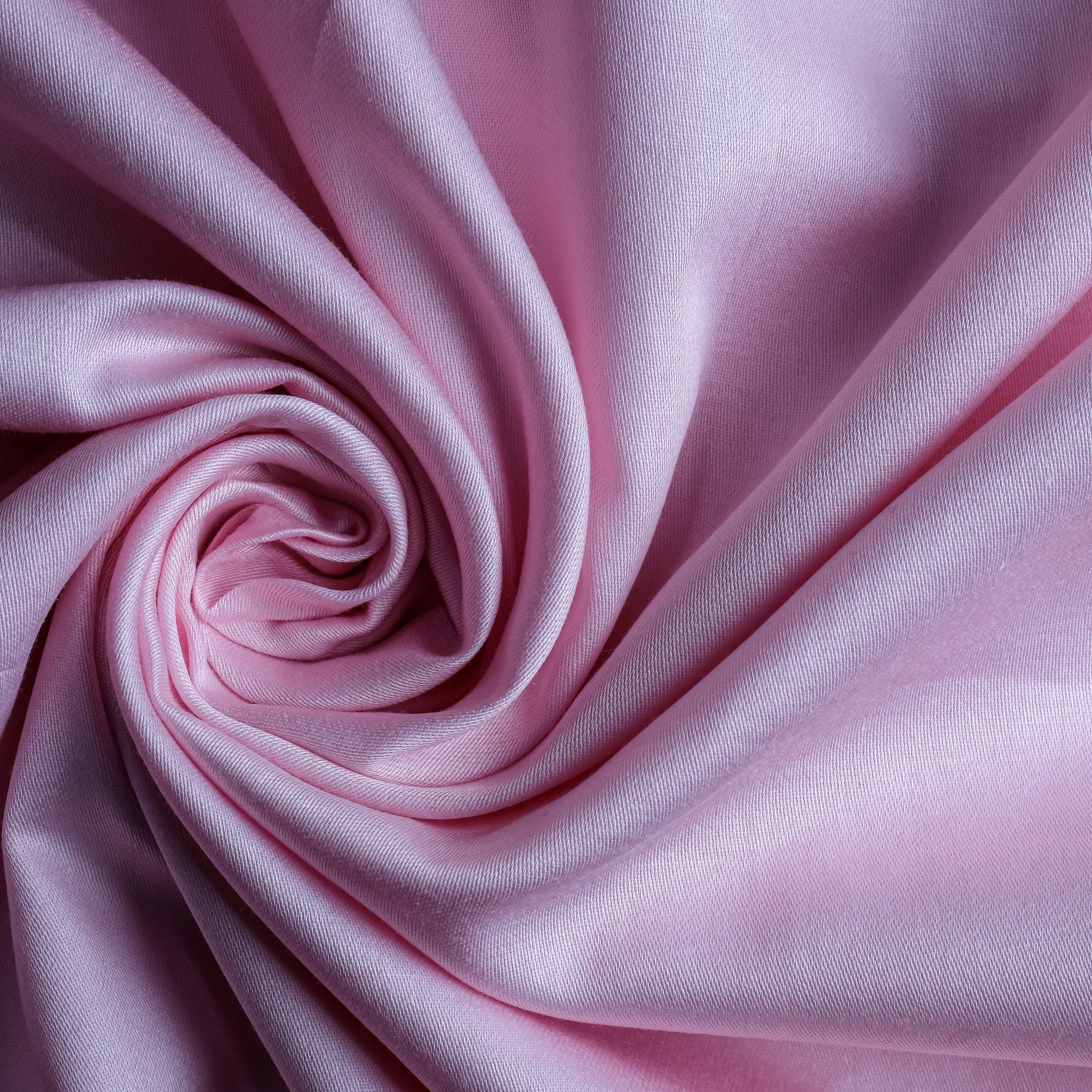 Pink 100% Pure Egyptian Giza Cotton Plain Fabric