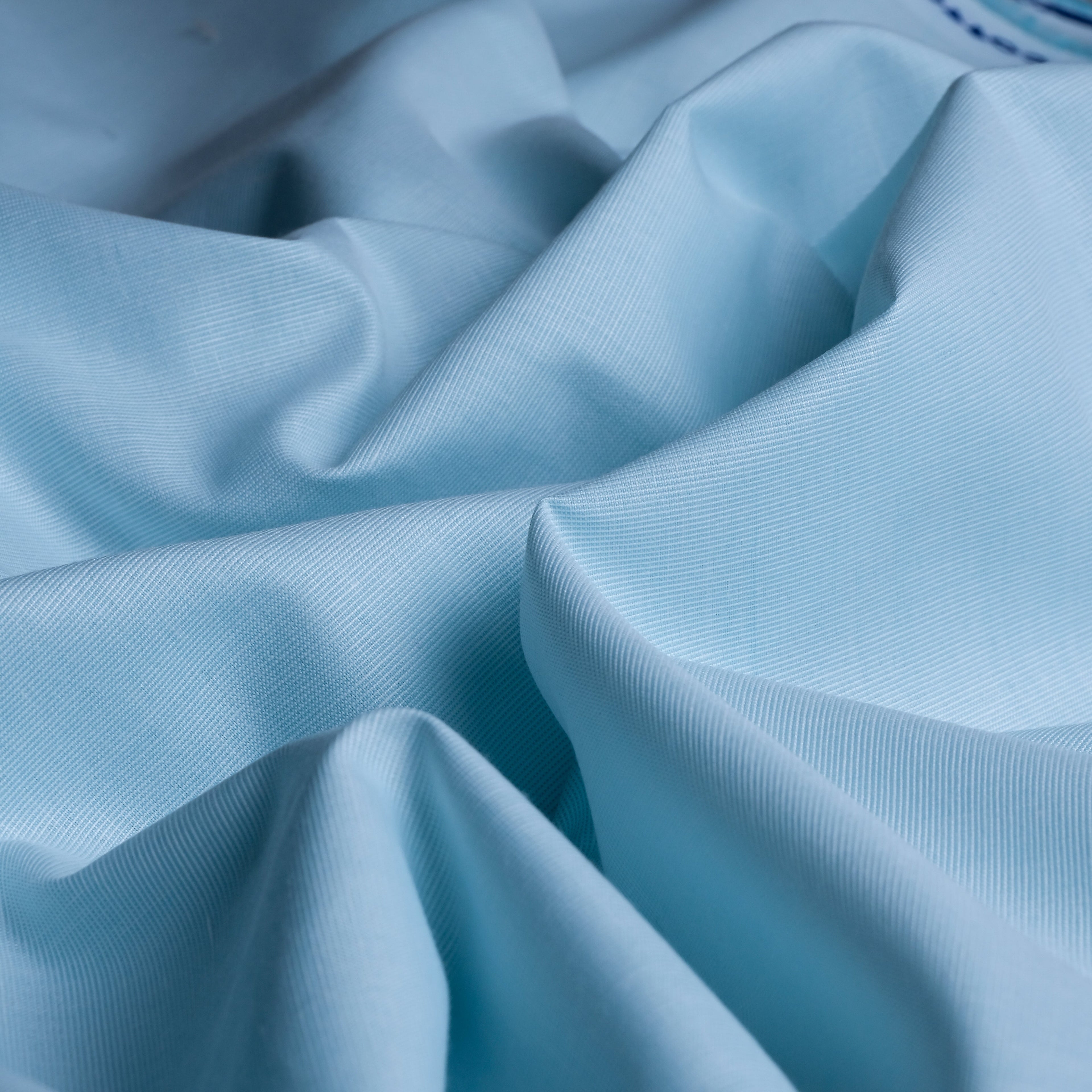 Light Sky blue 100% Egyptian Filafil Cotton Plain Fabric