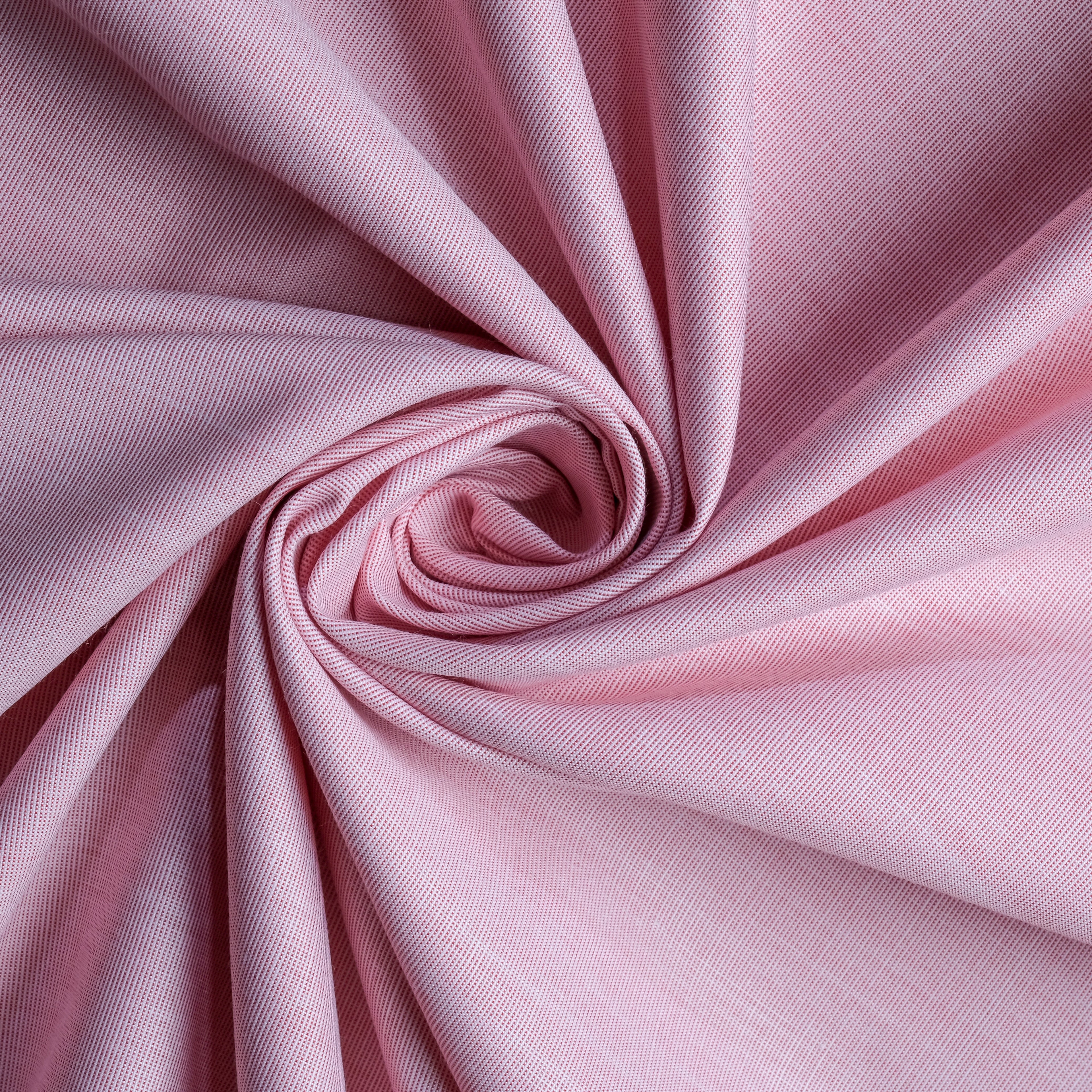 Light Pink 100% Pure Egyptian FilaFil Cotton Plain Fabric