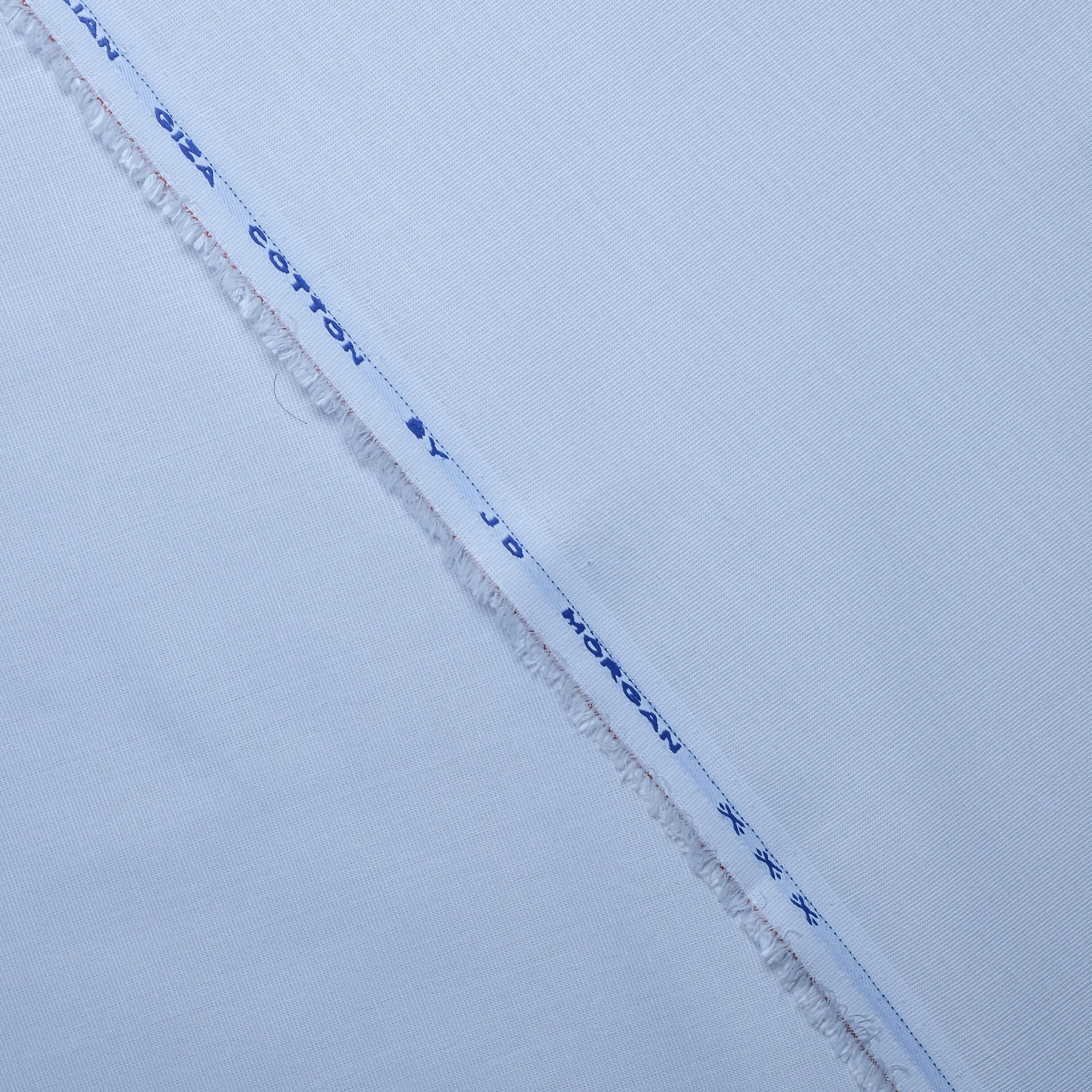 White 100% Pure Egyptian FilaFil Cotton Plain Fabric