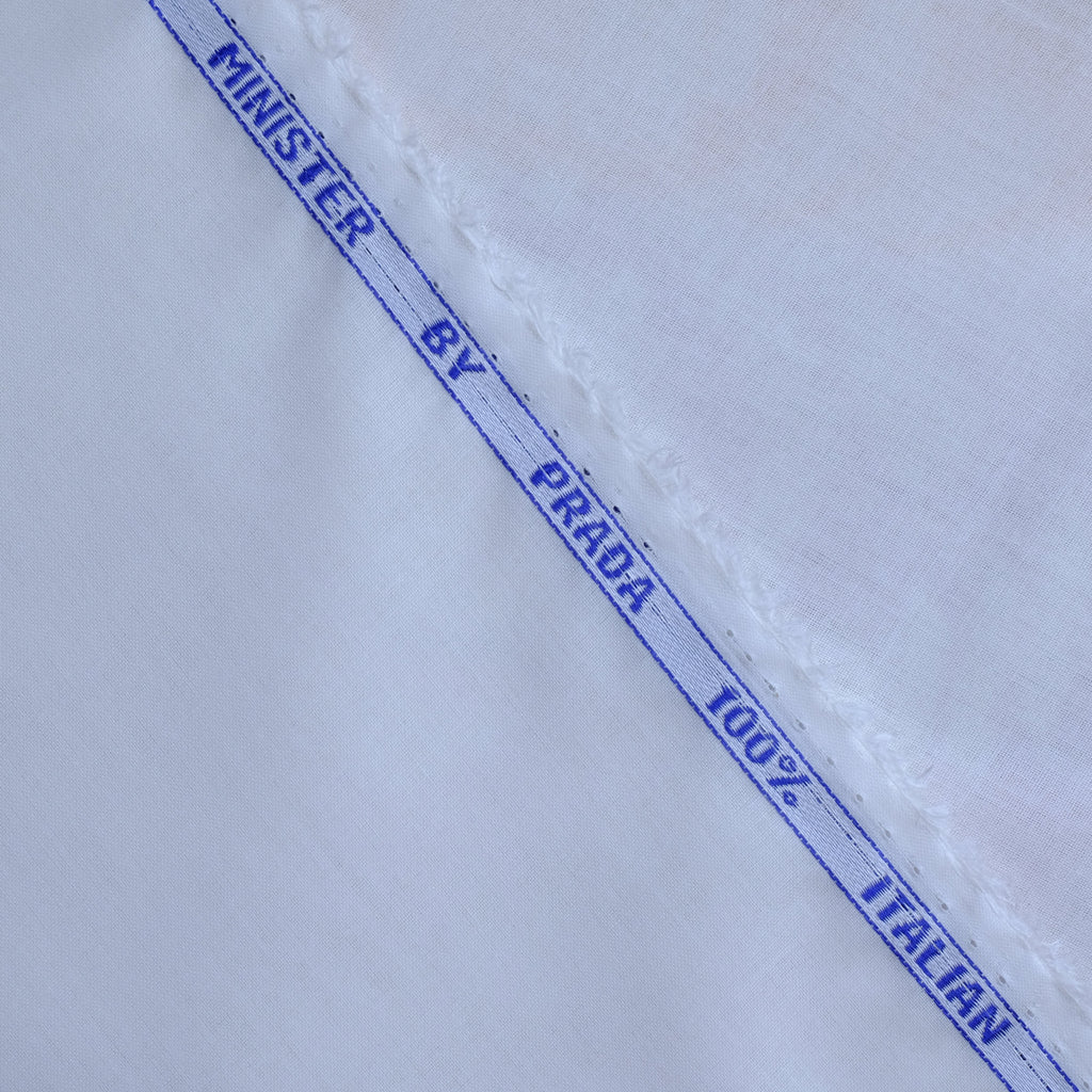 Off White 100% Pure Paper Cotton Fabric, Minister Look.