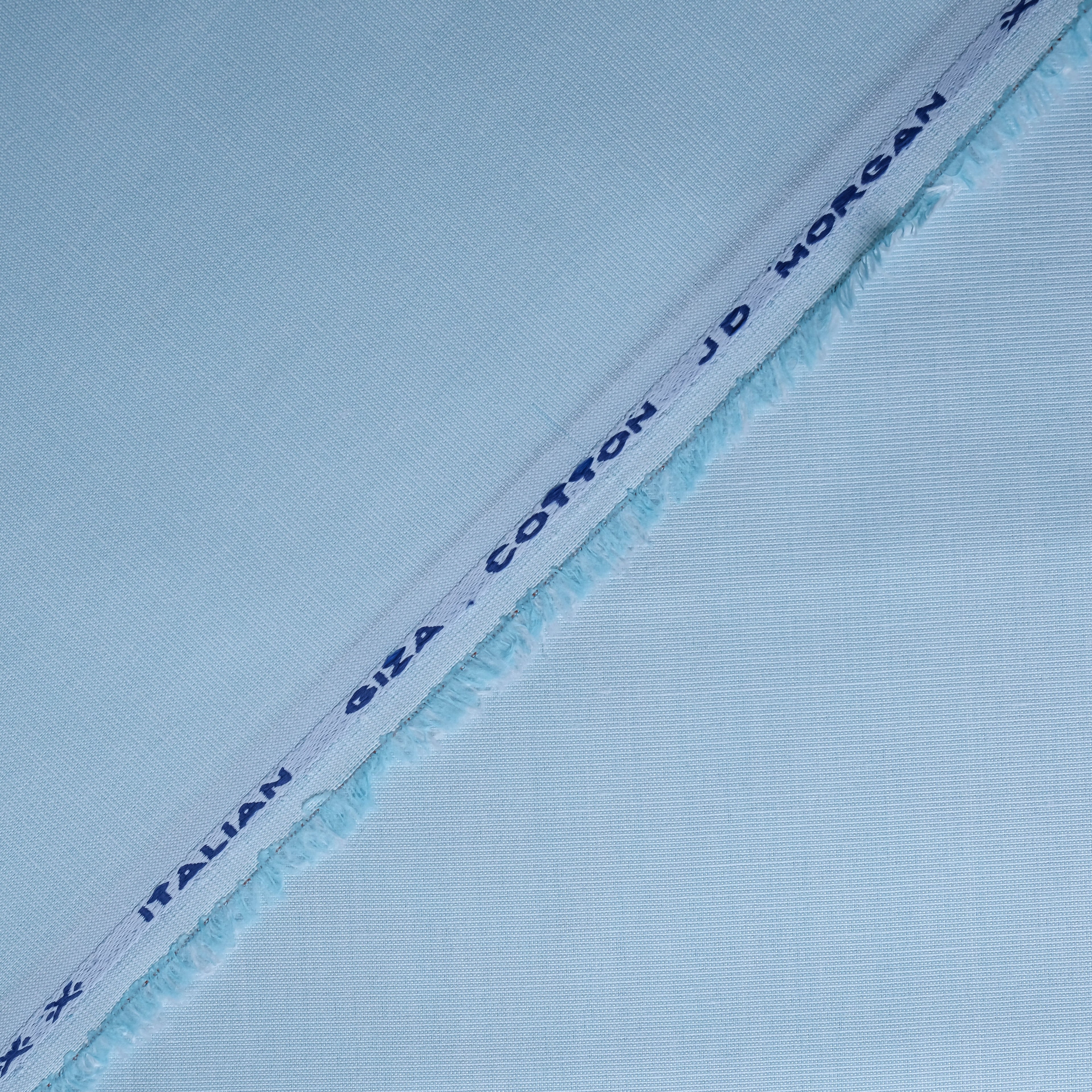 Light Sky blue 100% Egyptian Filafil Cotton Plain Fabric