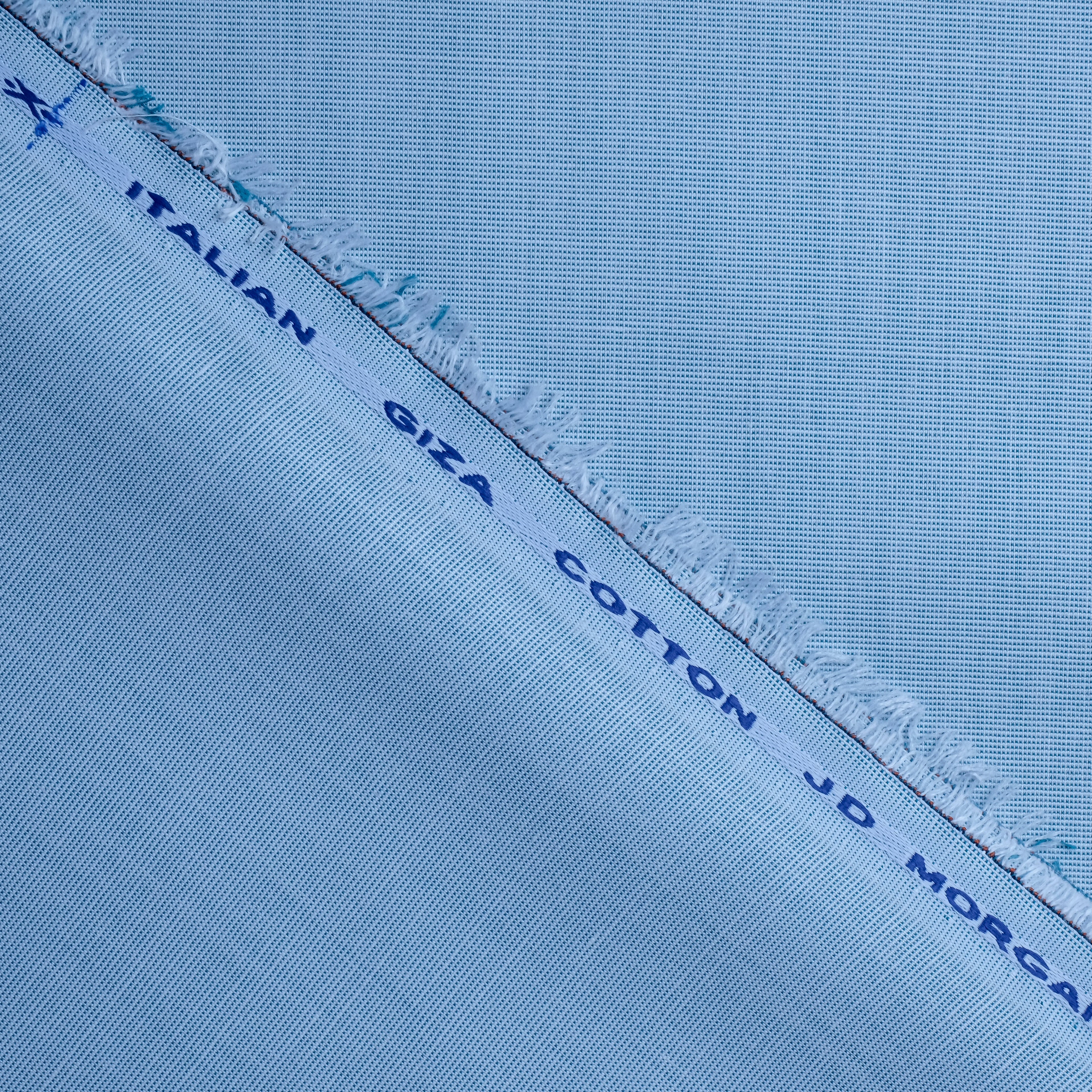 Light Blue 100% Egyptian Filafil Cotton Plain Fabric