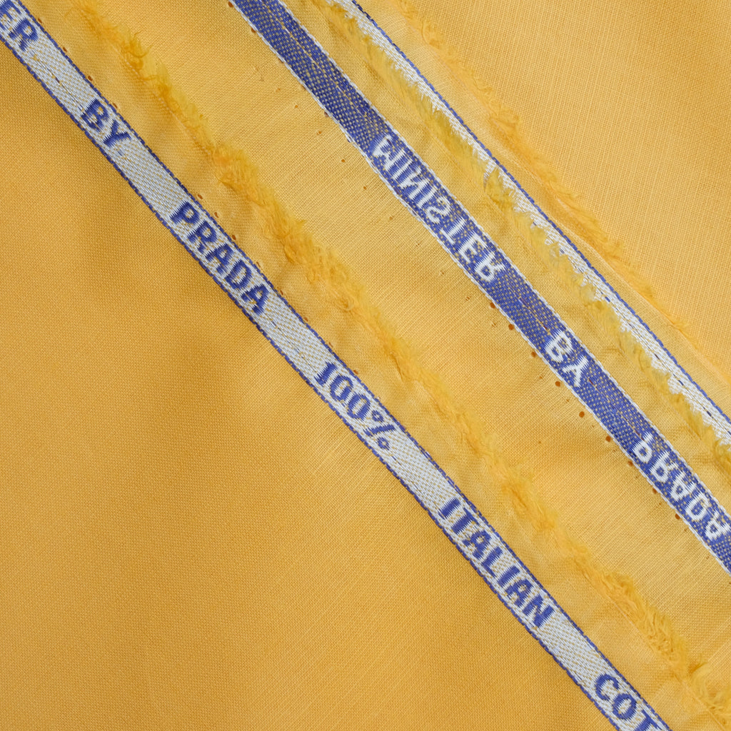 Light Yellow 100%  Paper Cotton Fabric, Minister Look