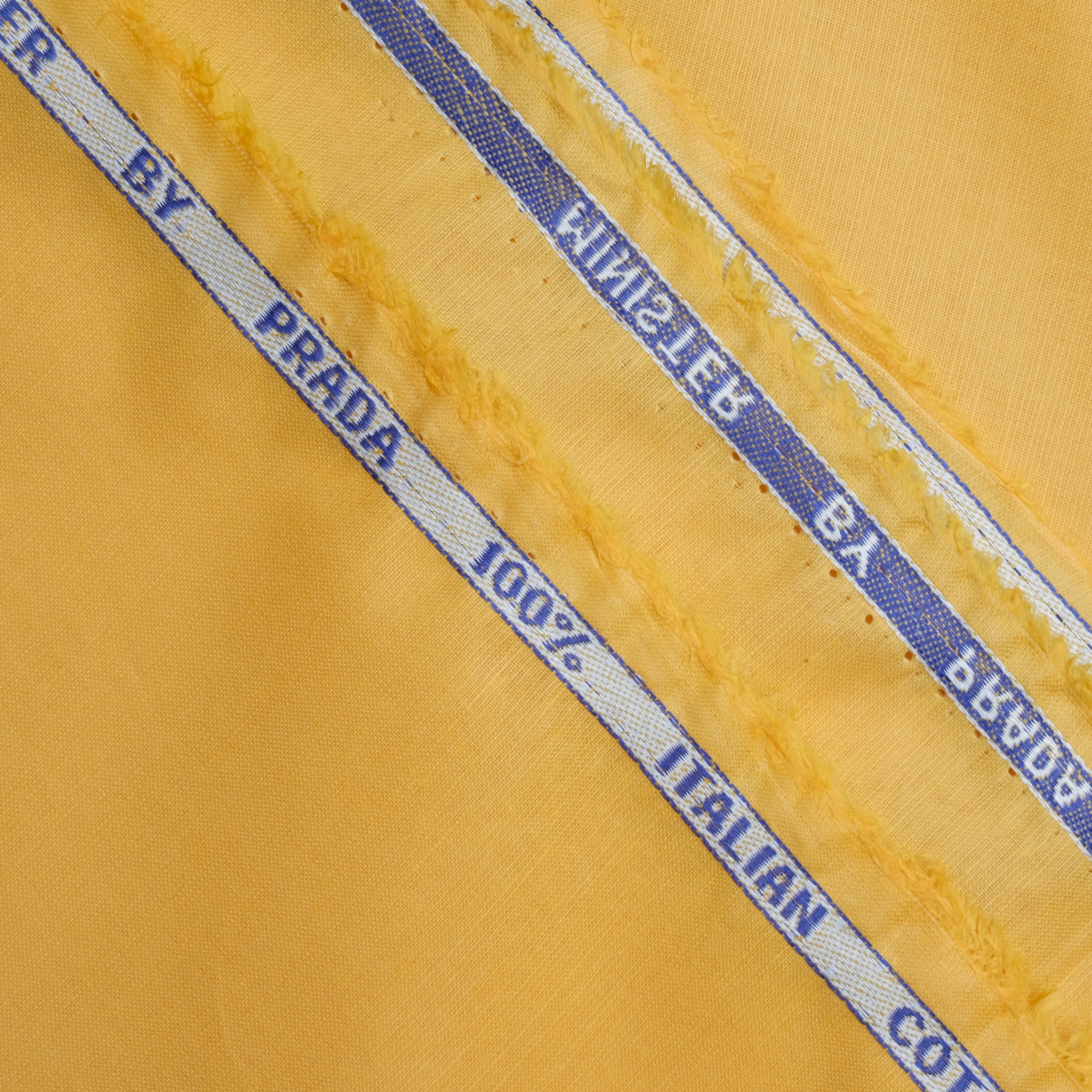 Light Yellow 100%  Paper Cotton Fabric, Minister Look