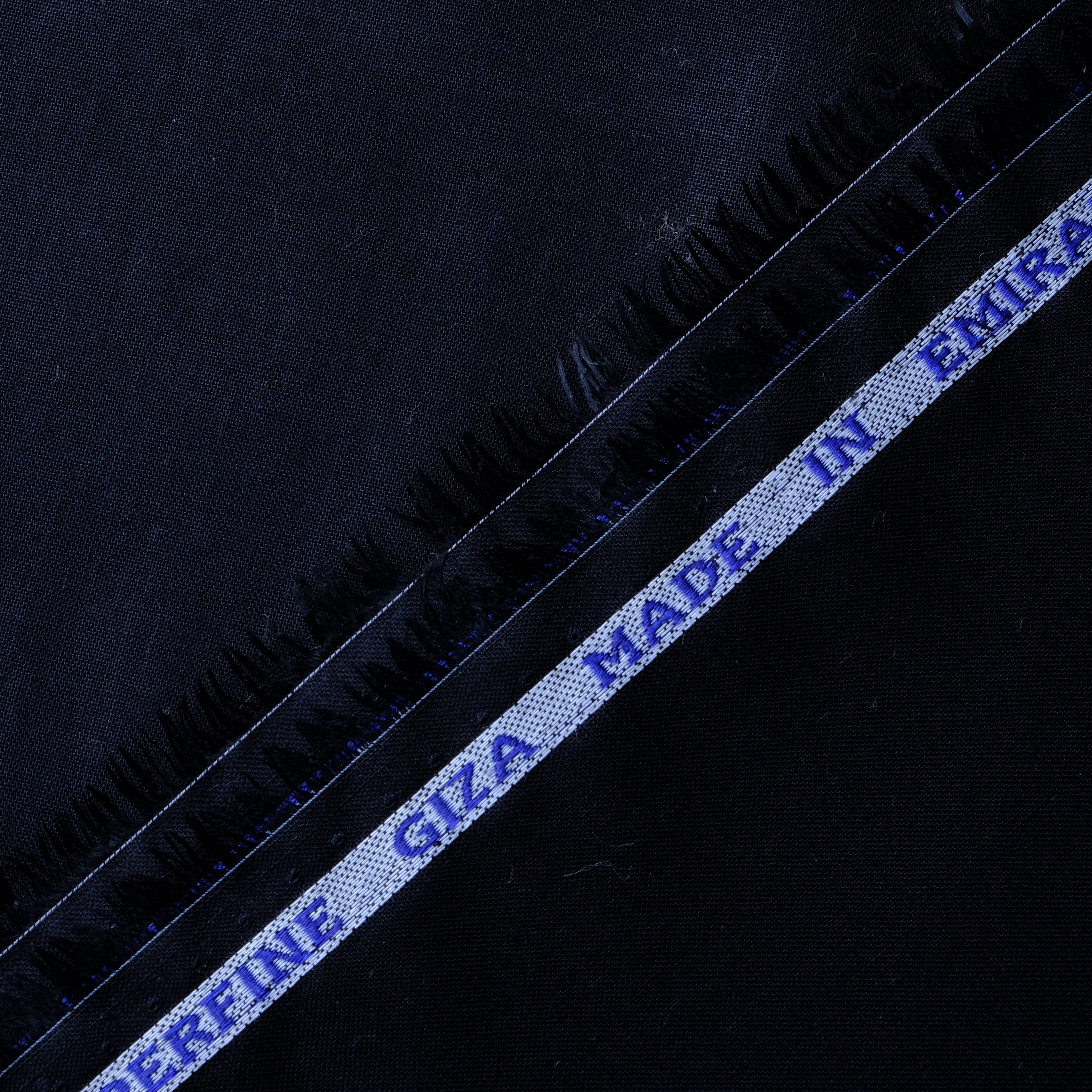 Navy Blue Pure 100% Paper Cotton, Minister Look.
