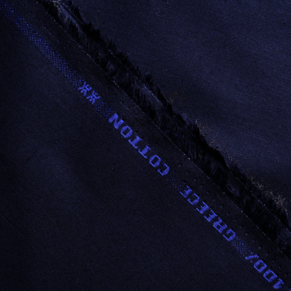 Navy Blue 100% Paper Cotton, Minister Look.