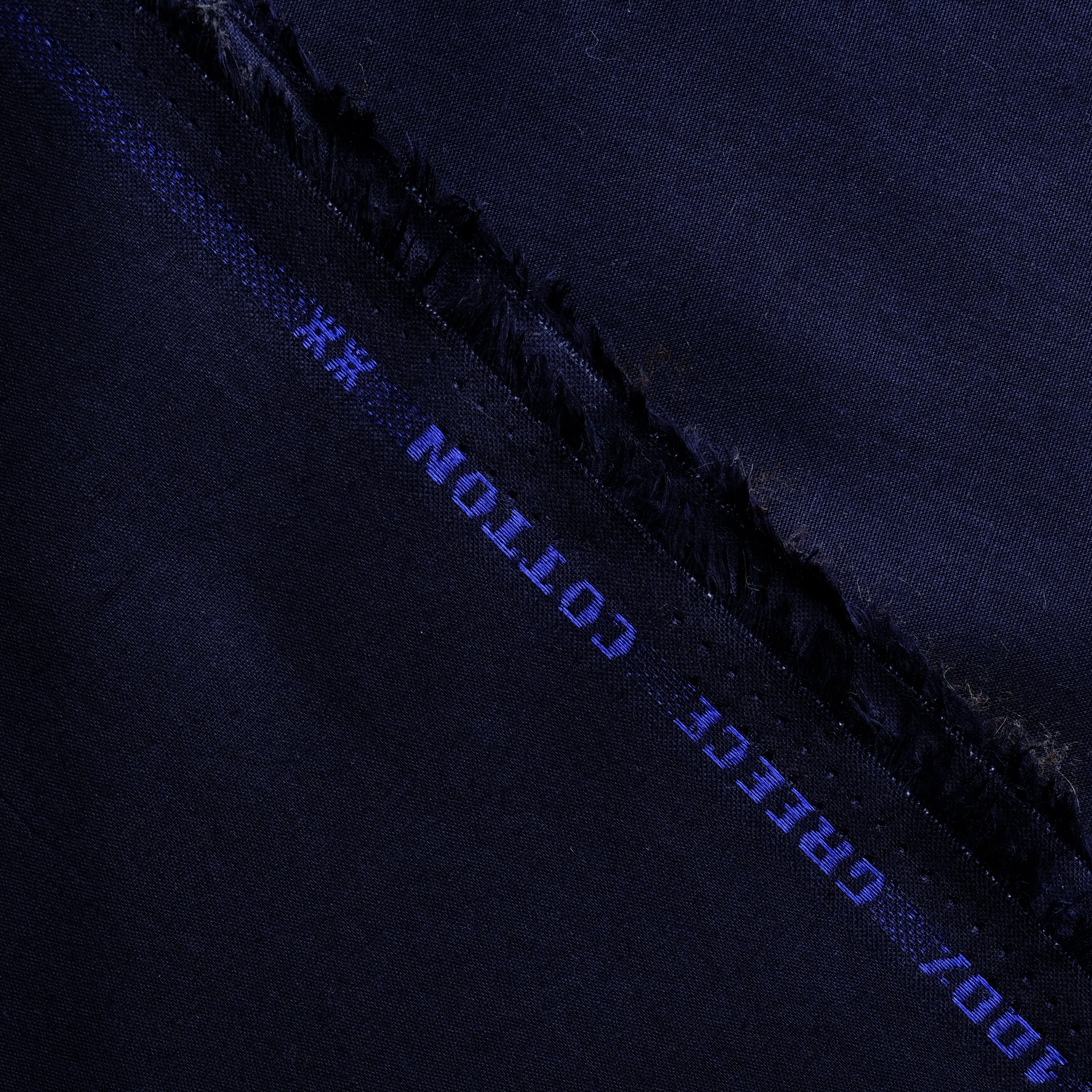 Navy Blue 100% Paper Cotton, Minister Look.